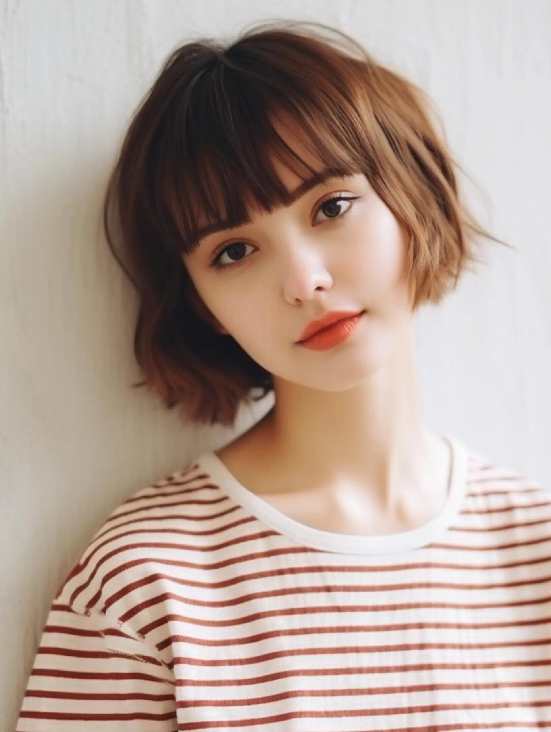 ショート カラー Lehm所属・表参道/さあ や/大人ナチュラルのヘアスタイル