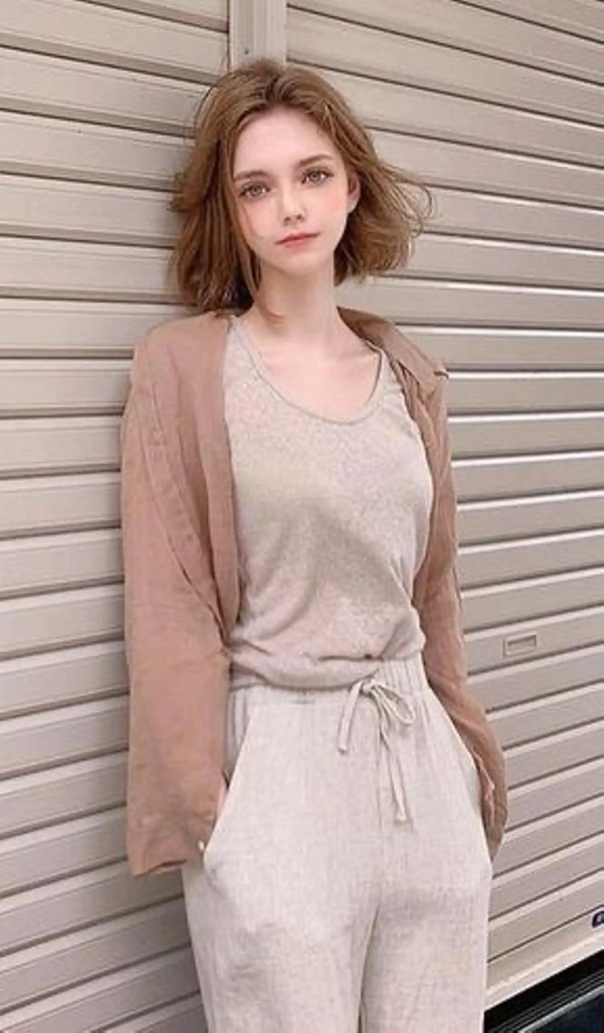 ミディアム カラー ヘアアレンジ 原宿レイヤーカット 渋谷【山本喜熙】のヘアスタイル