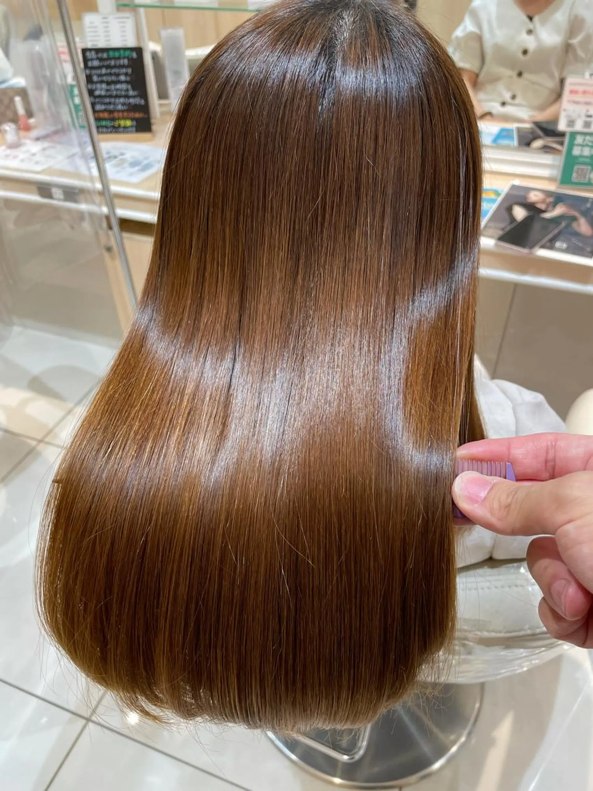 ロング 縮毛矯正、髪質改善／ 松田 龍之介のヘアスタイル