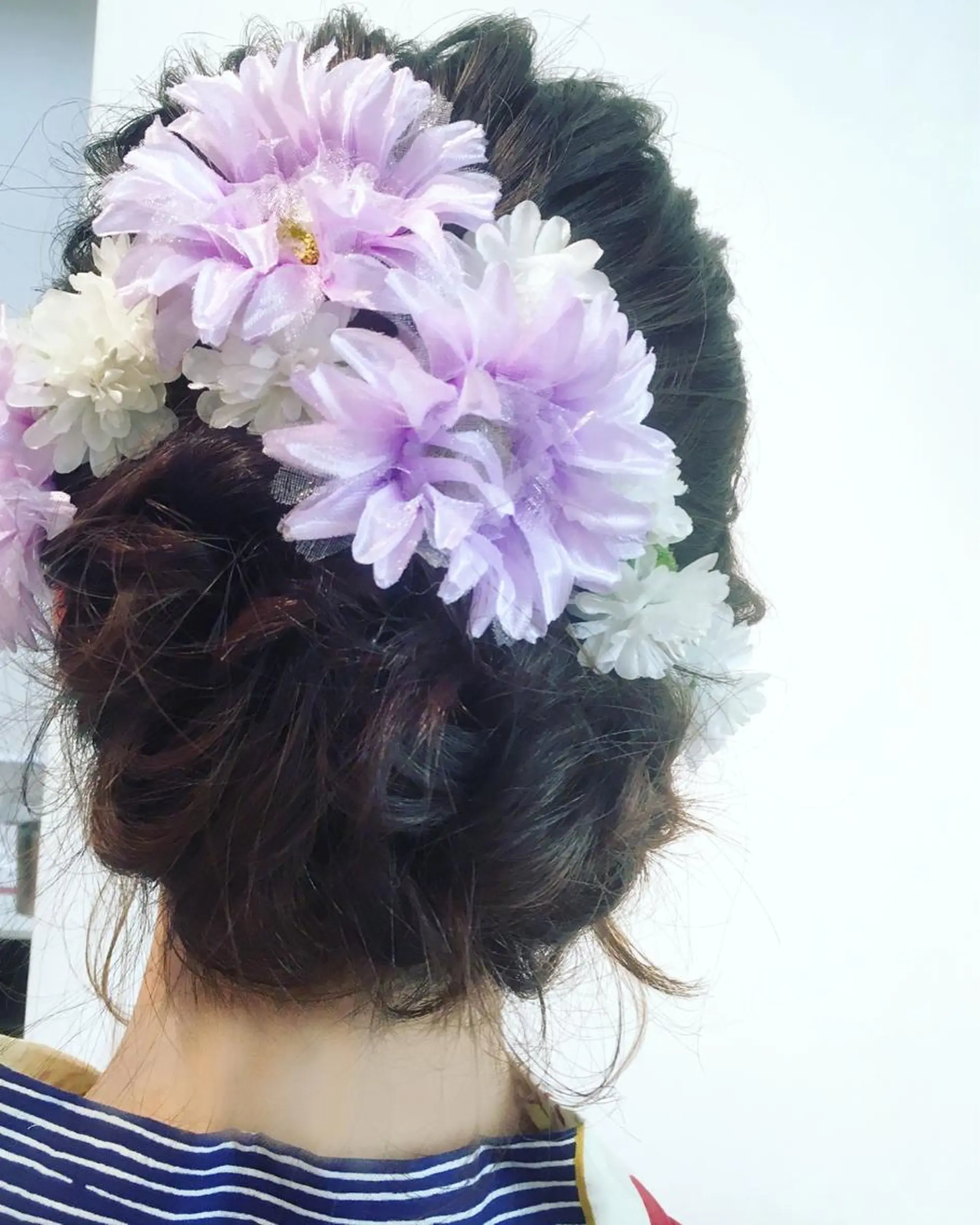 ミディアム ヘアアレンジ 安永 涼のヘアスタイル