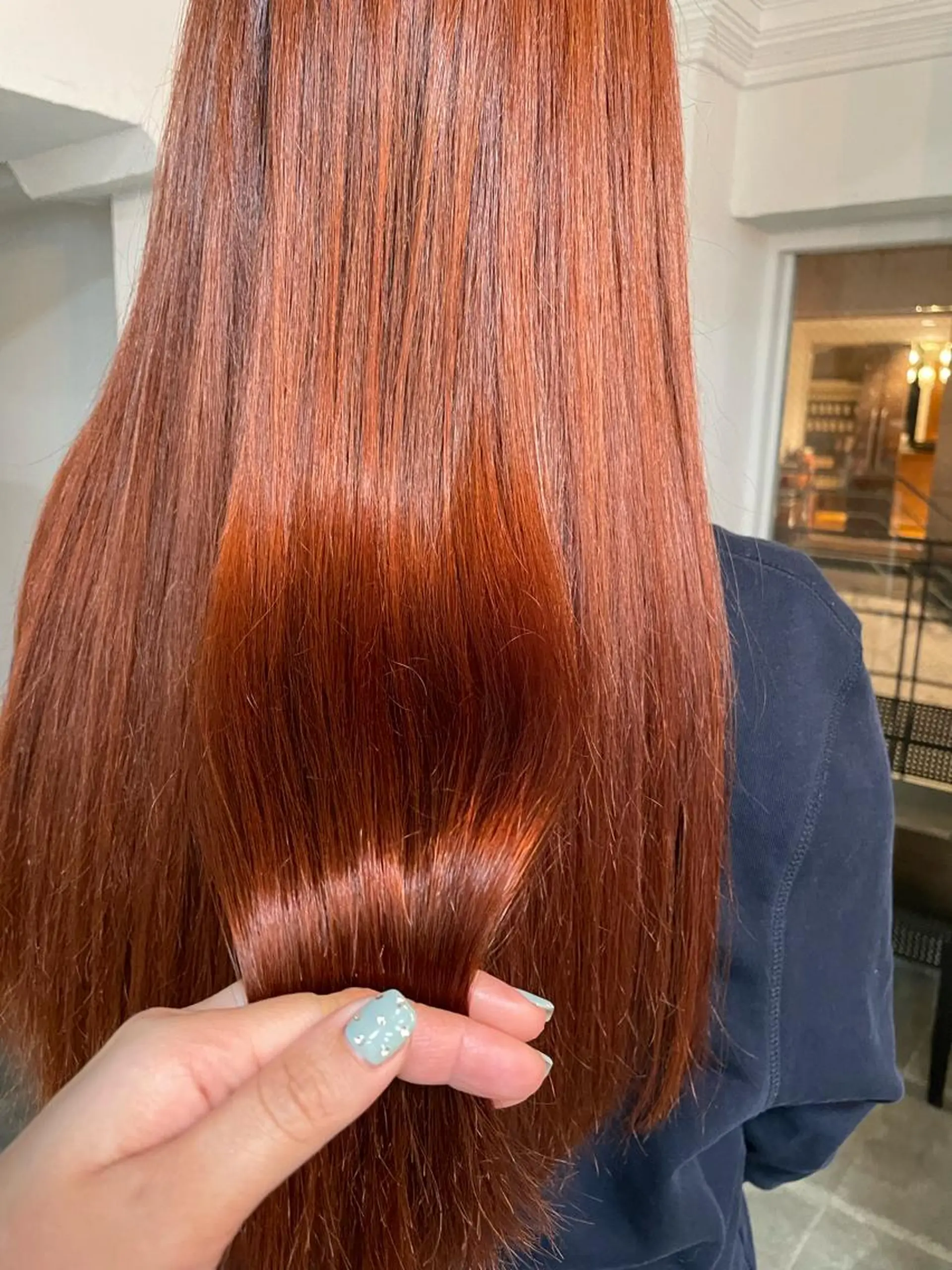 ロング カラー カット ヘアカラー トリートメント 平 ちひろのヘアスタイル