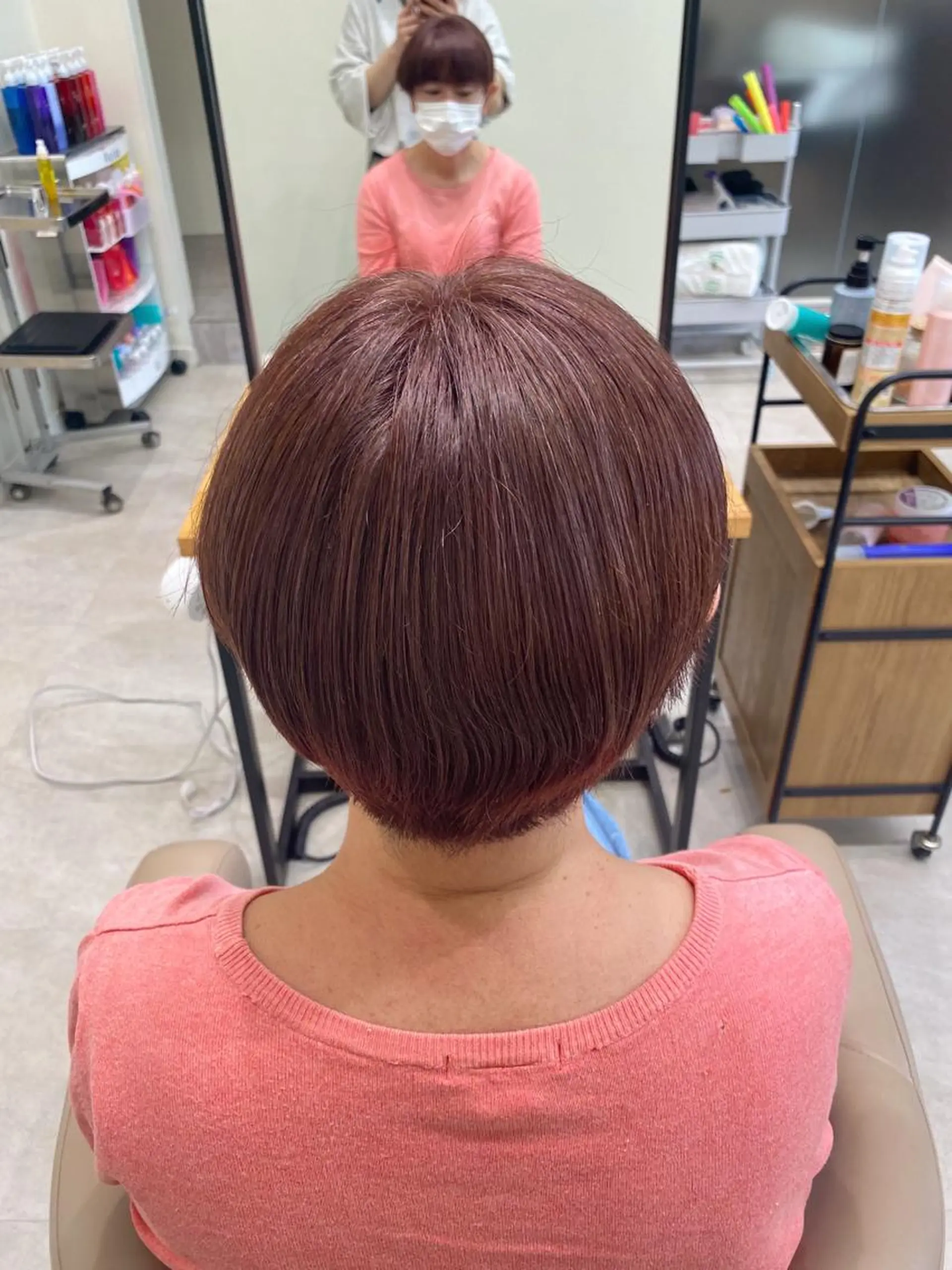 カラー ピンクカラー 暖色カラー /ヘアアレンジ/花鈴のヘアスタイル