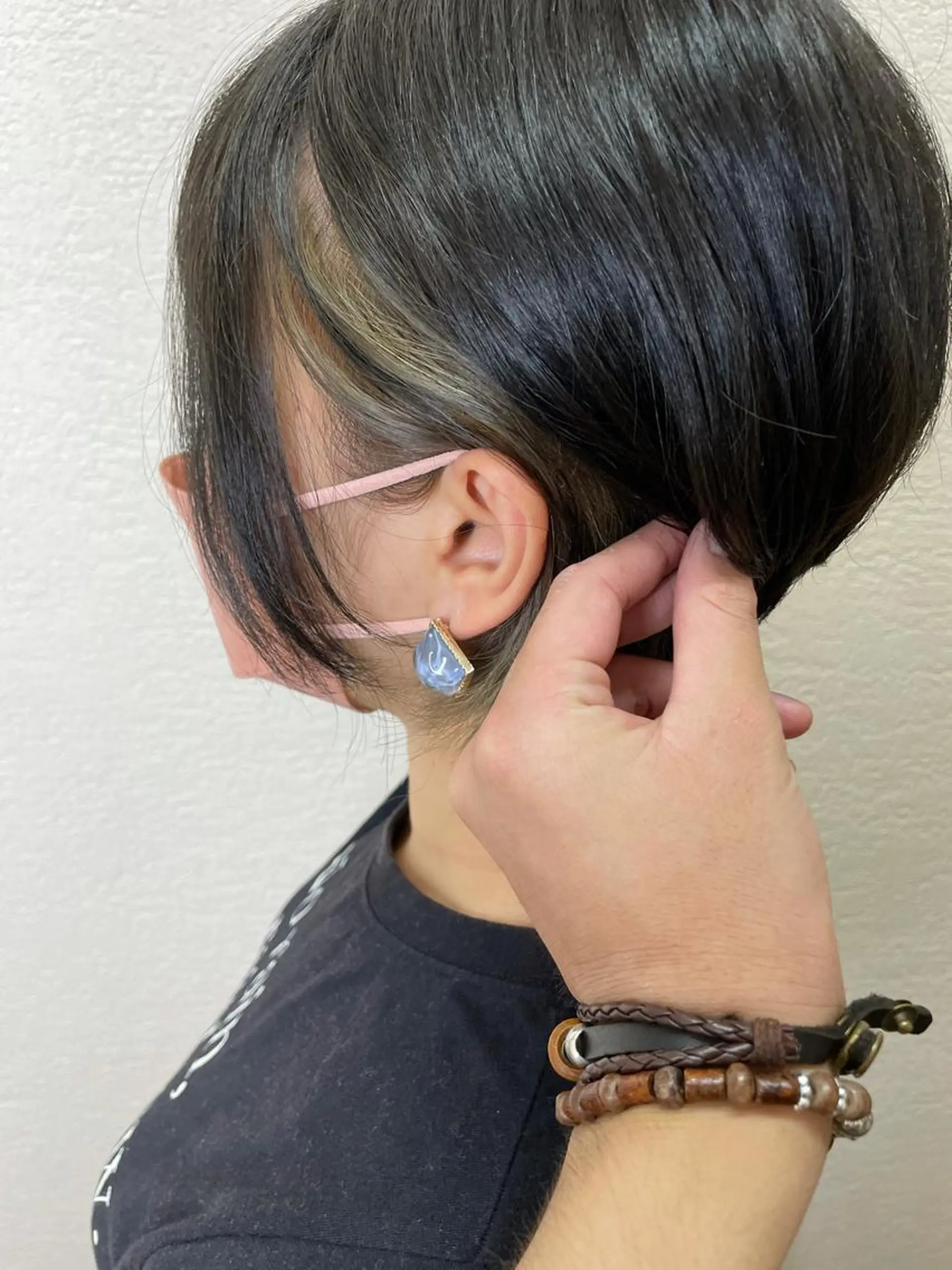 ショート カラー グレージュ カーキグレージュ カット ヘアカラー ❣️モードケイズ塚口 和田一将のヘアスタイル