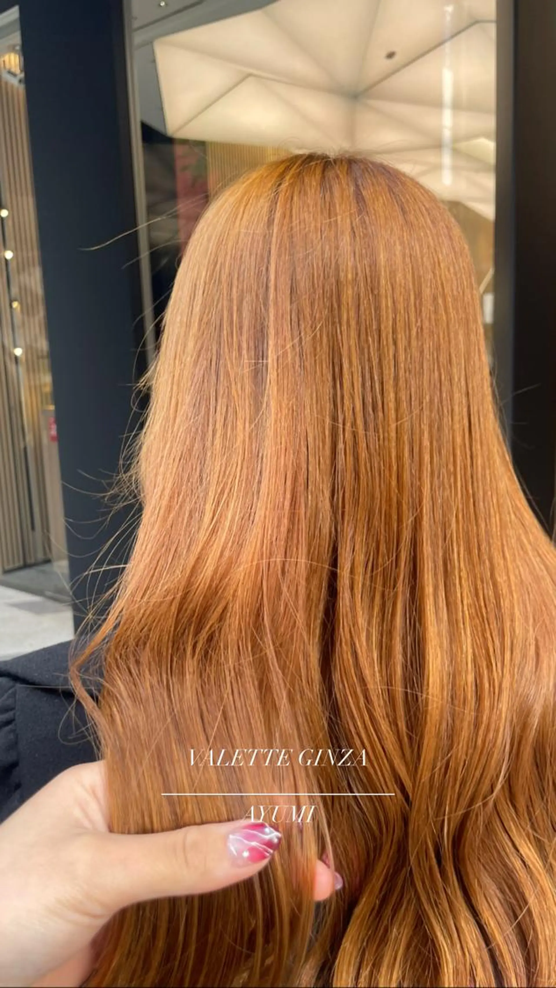 ロング カラー 韓国ヘア AYUMIのヘアスタイル