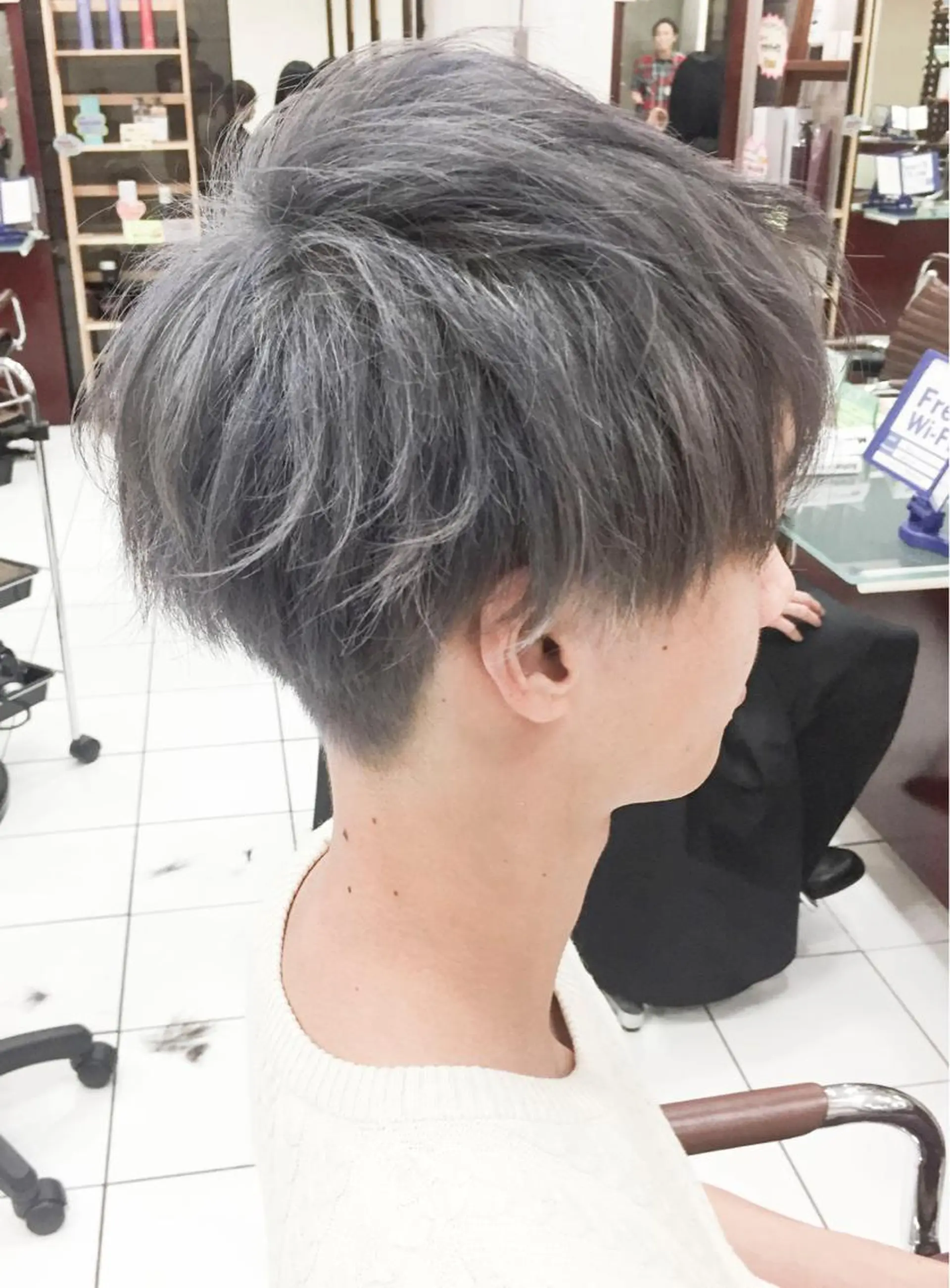 ショート カラー メンズ モテ髪透明感❤️ デイズヘアカラーのヘアスタイル