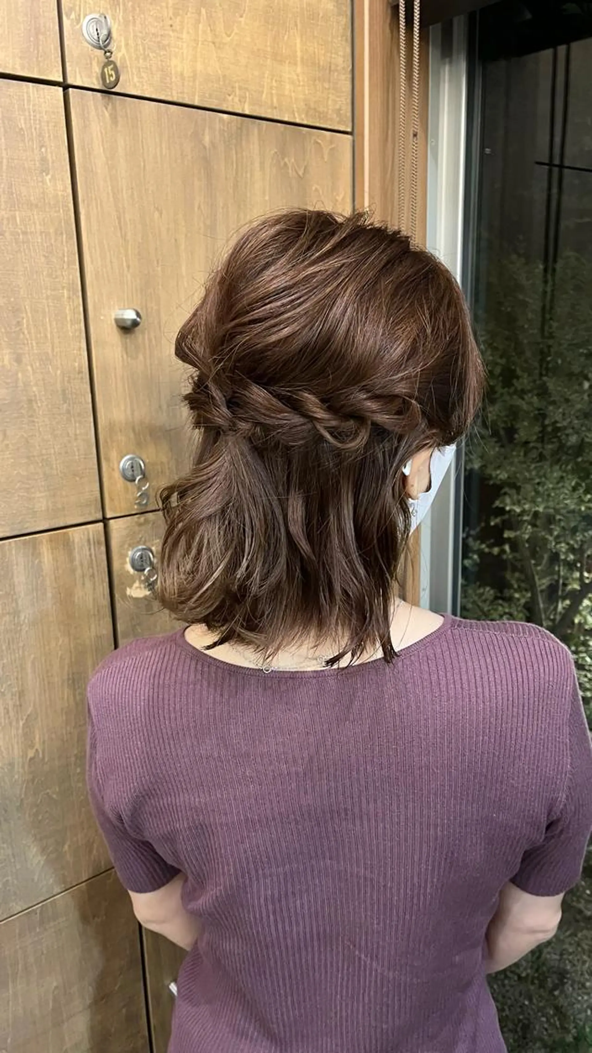 ミディアム カラー ヘアアレンジ 栗林 姫花のヘアスタイル