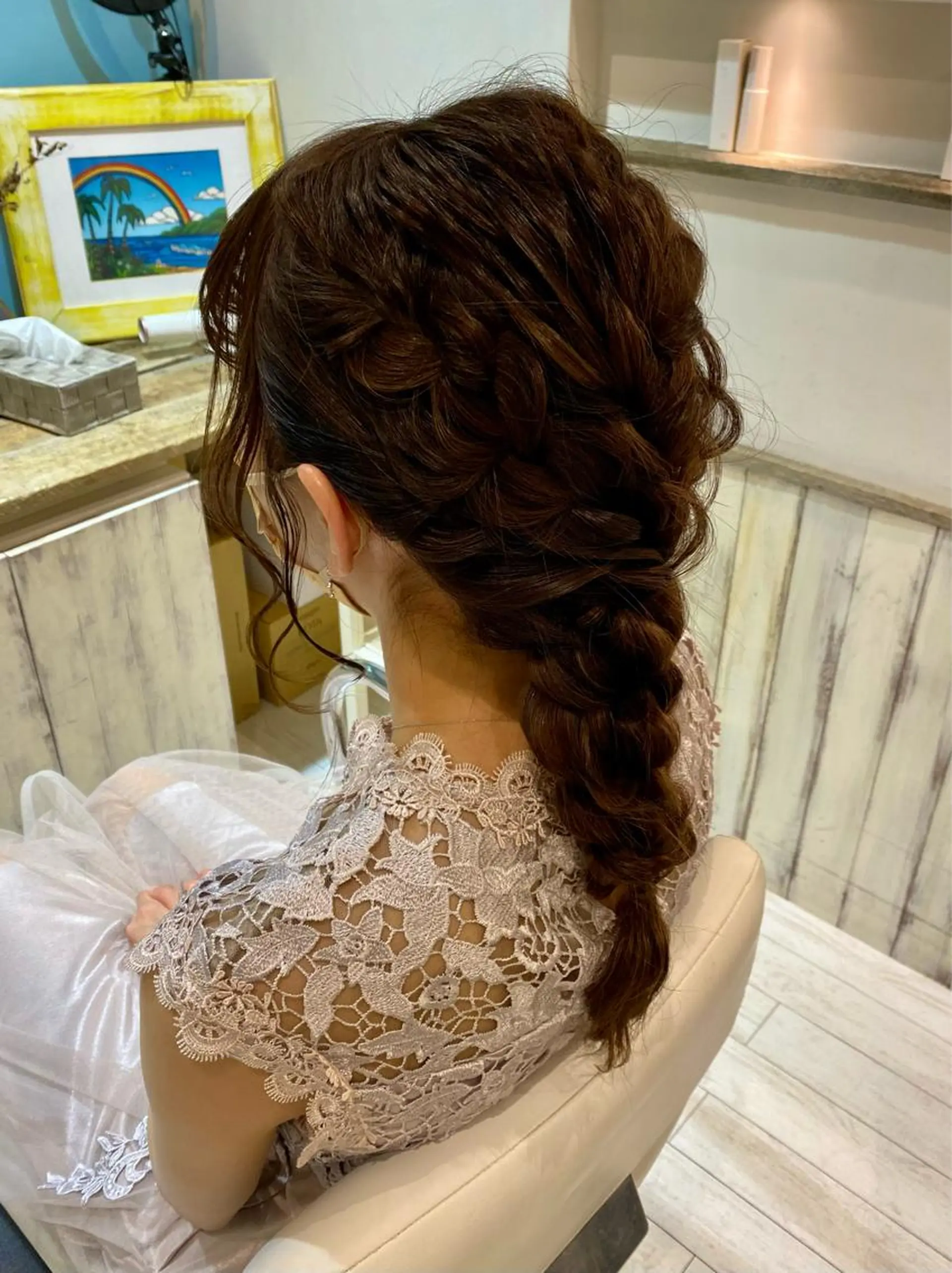 ロング ヘアセット 博多美容室♡ 髪質改善/艶カラーのヘアスタイル
