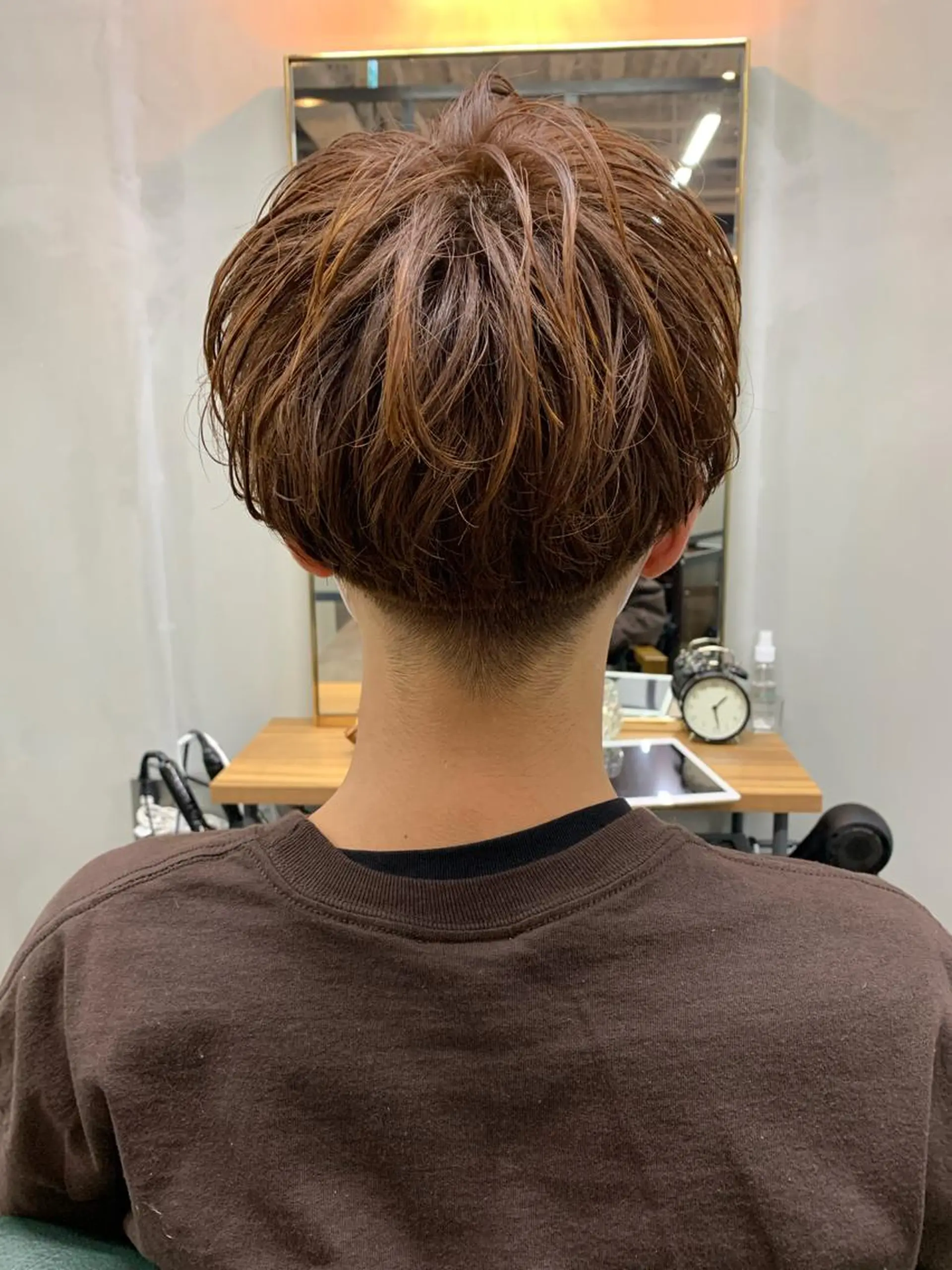 ショート パーマ メンズ カット 【S.BROOM】 店長　西川徹のヘアスタイル