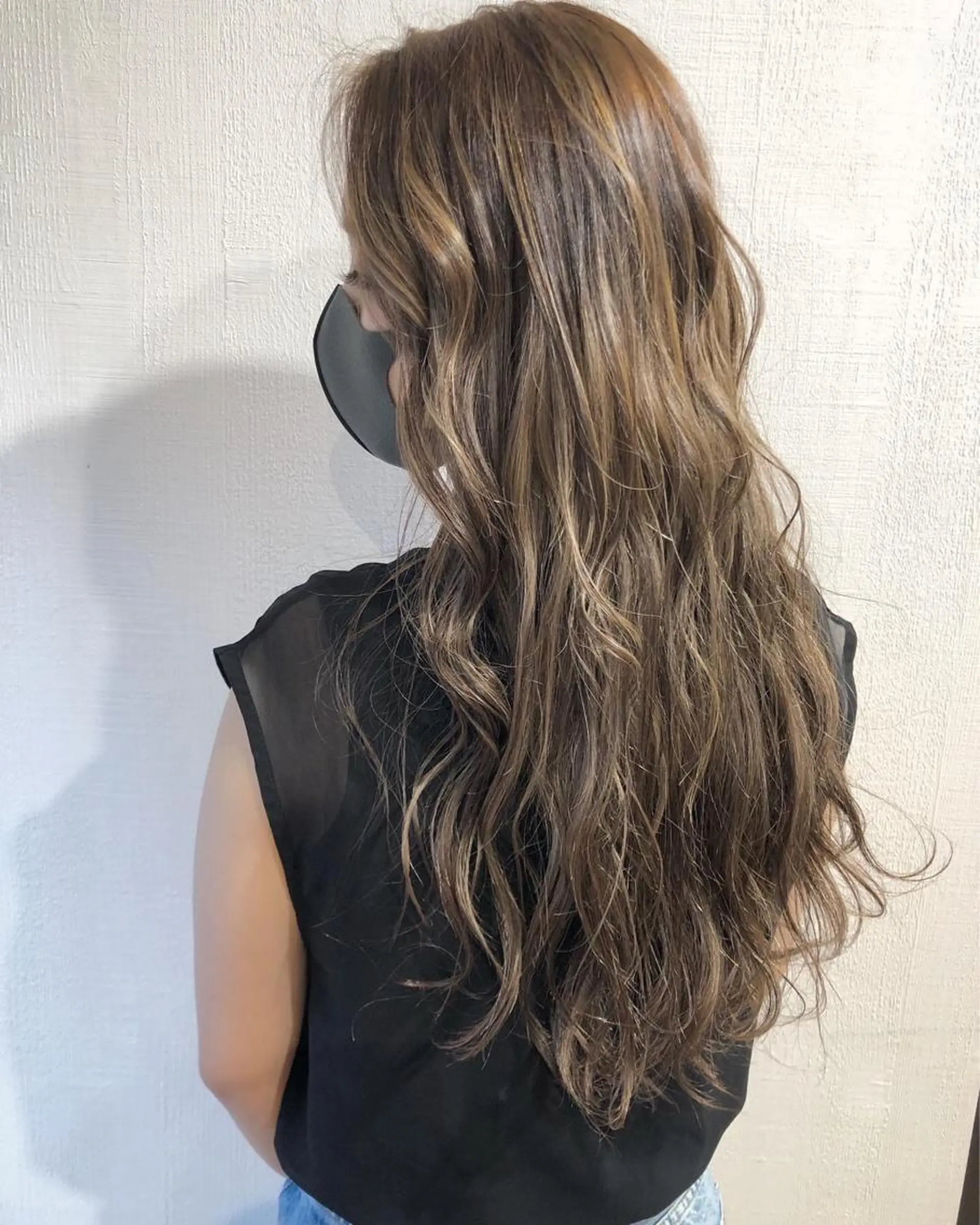 ロング カラー ハイライトカラー ハイライト VIEW BLUE所属・レイヤー/顔まわり /亀戸錦糸町/なつきのヘアスタイル