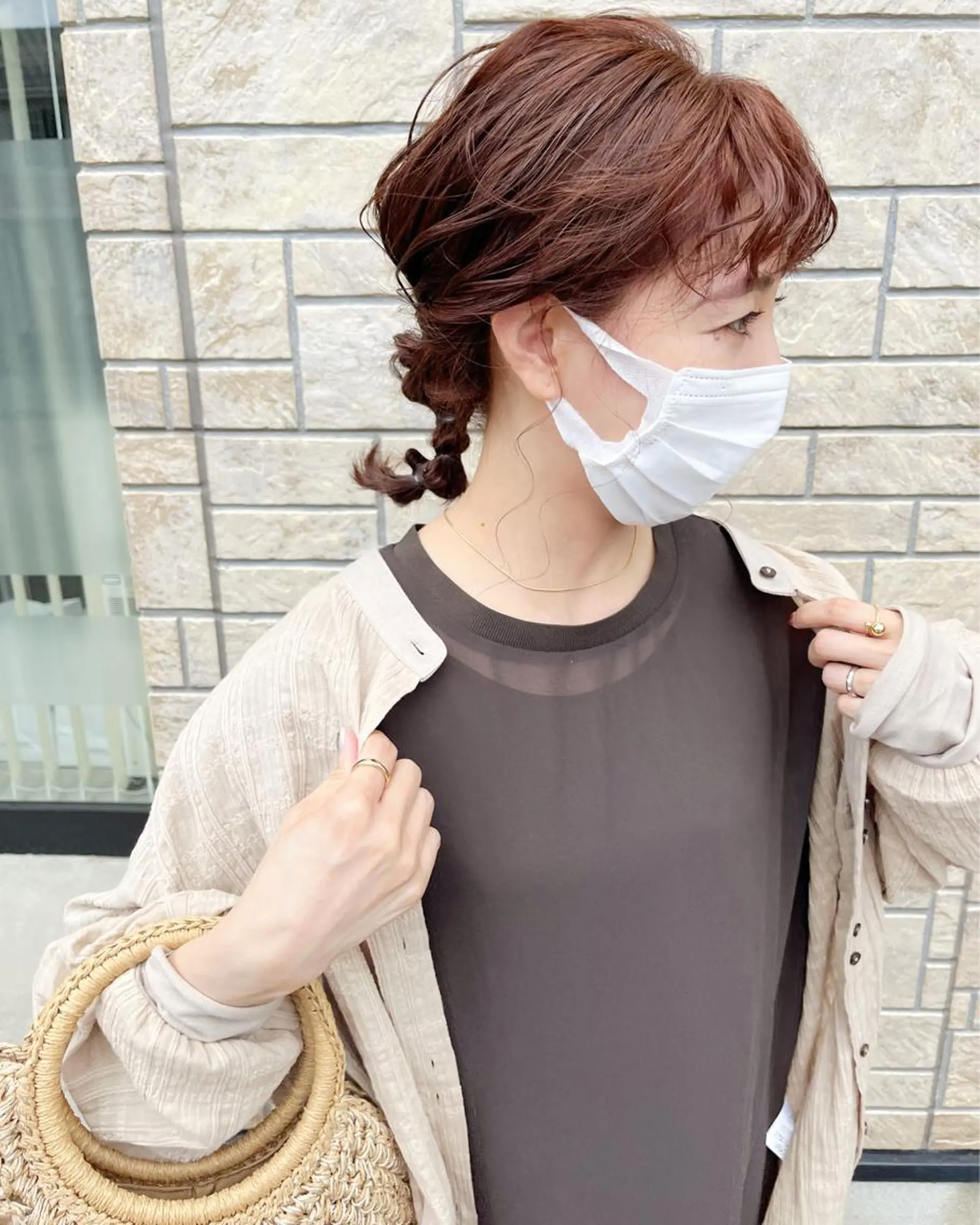 ミディアム ヘアアレンジ 簡単アレンジ ヘアセット FIORE hair design所属・山根 奈緒のマツエク・マツパデザイン