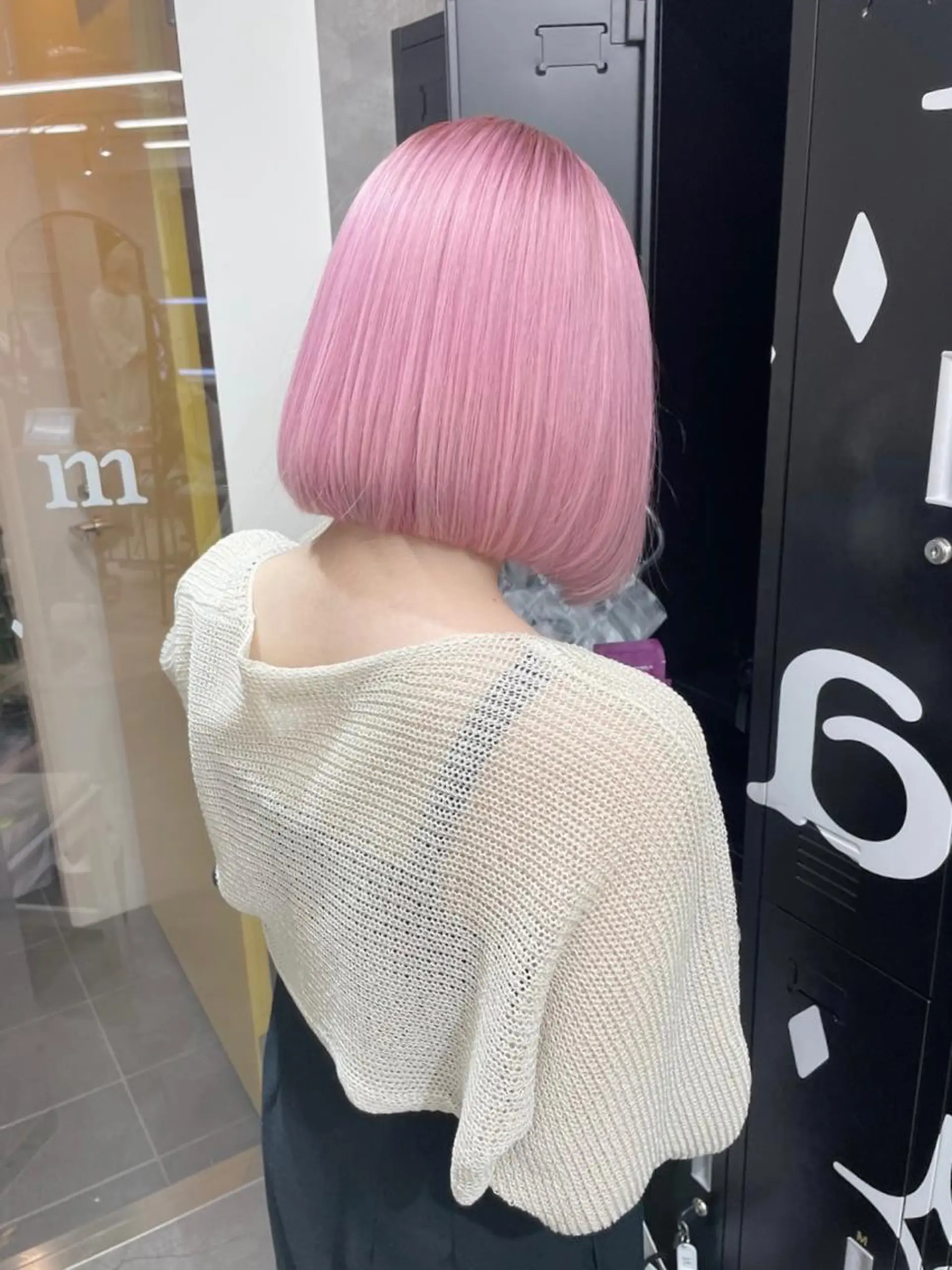 ミディアム カラー パーマ ヘアアレンジ メンズ キッズ ネイル マツエク・マツパ アイブロウ メンズバレイヤージュ メンズブリーチ メンズハイライト メンズハイトーン メンズインナーカラー ヘアカラー トリートメント ハイトーン/ピンク 💗モモ໒꒱のヘアスタイル