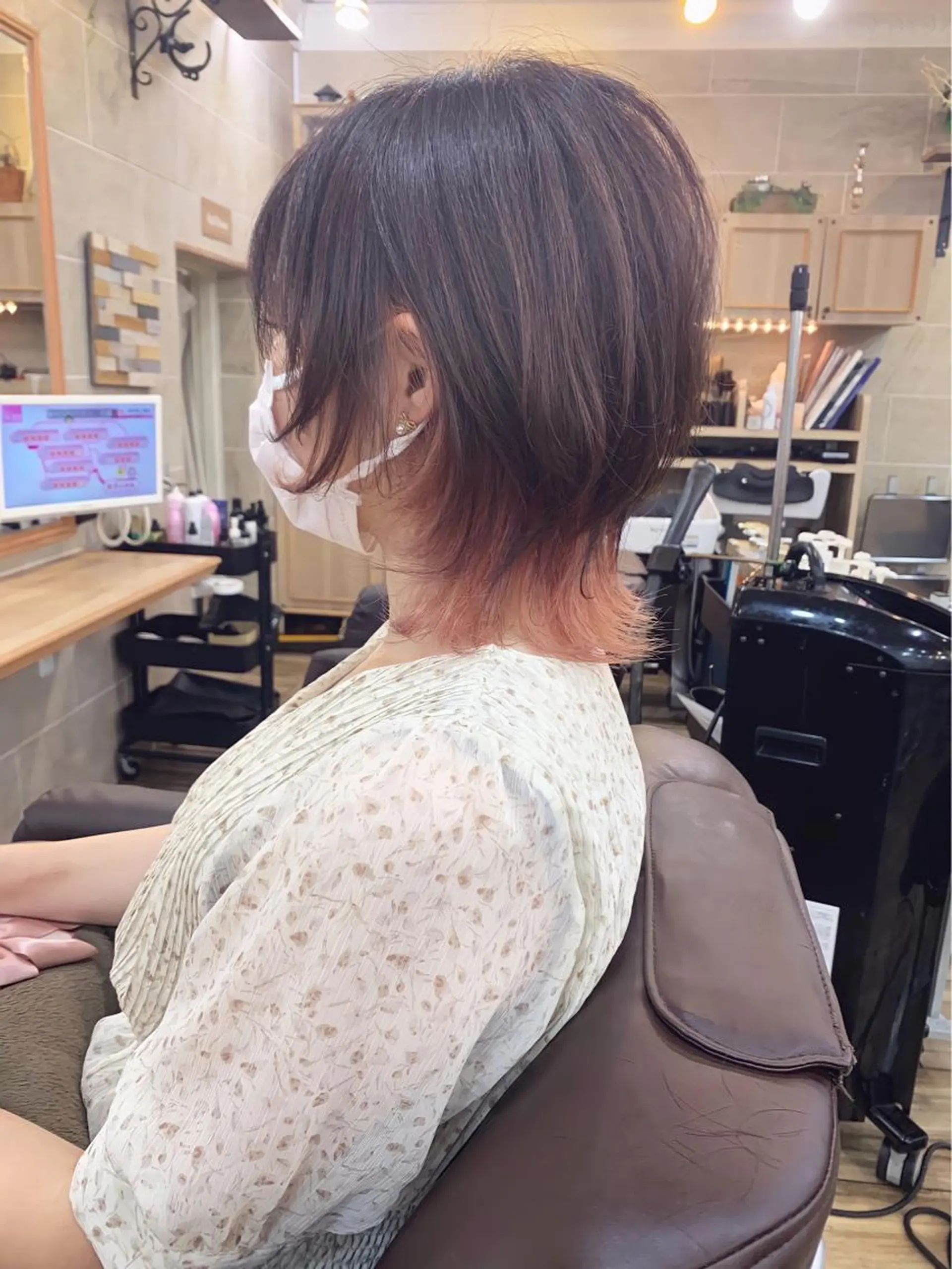 ショート ウルフカット カット ヘアカラー トリートメント 平尾 拓也のヘアスタイル