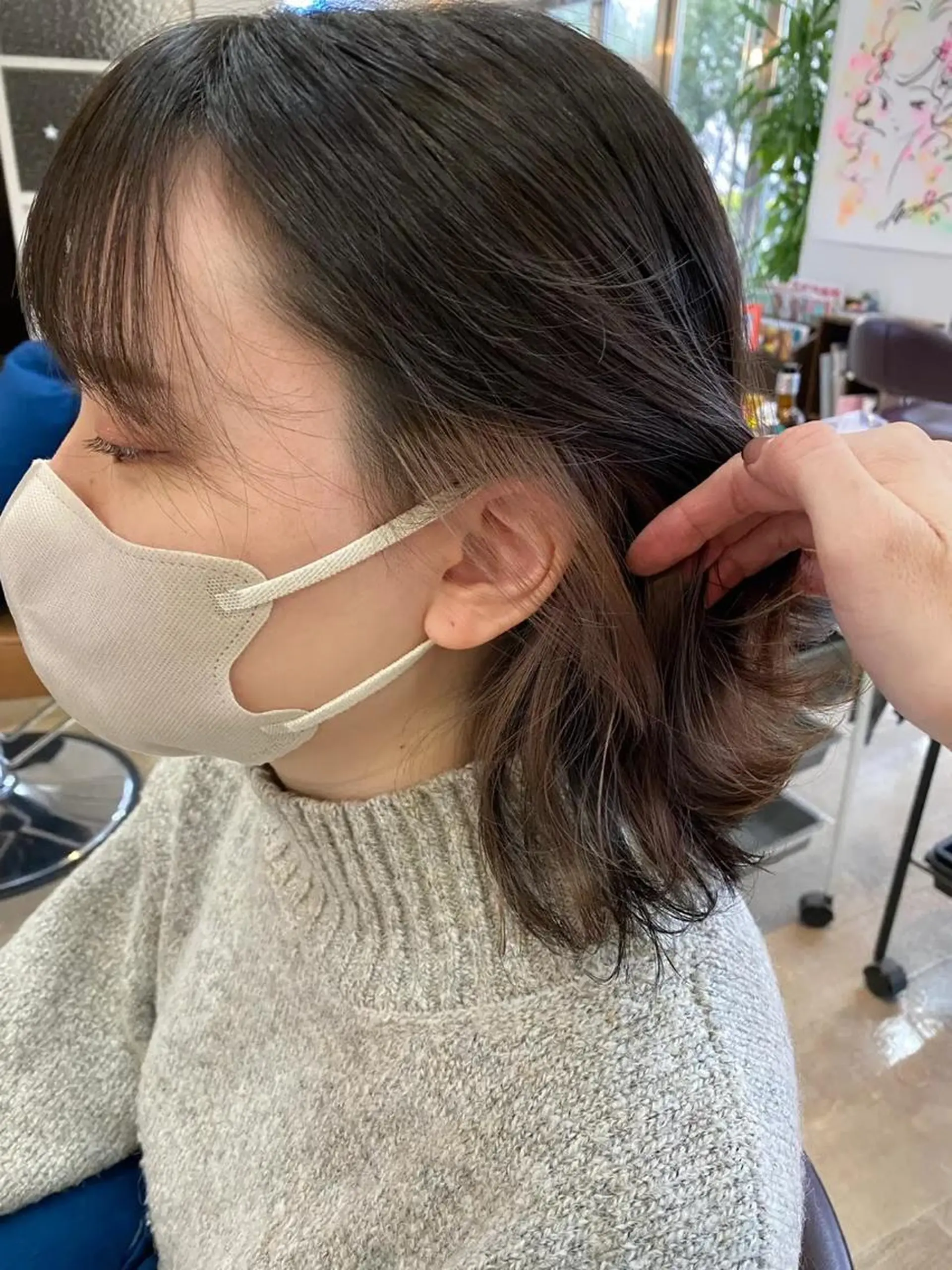 セミロング カット ヘアカラー トリートメント ELEN 新百合ヶ丘のヘアスタイル
