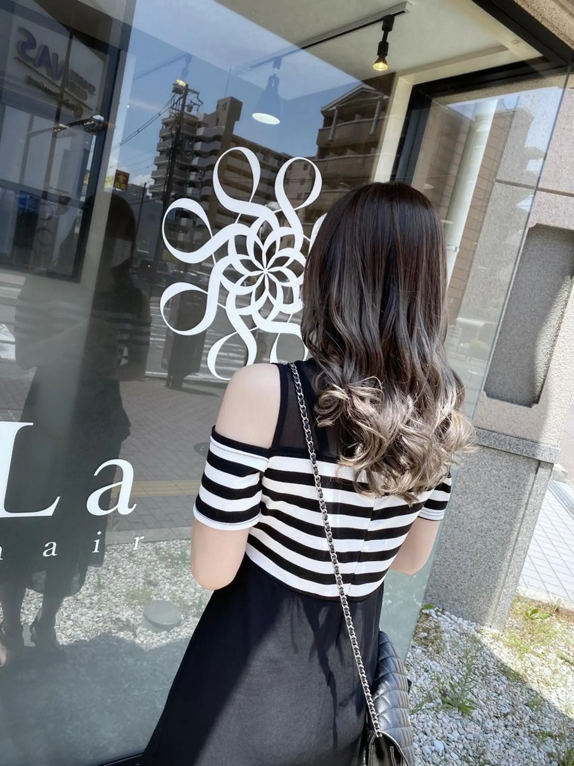 ロング カラー ヘアアレンジ カット ヘアカラー トリートメント Belle hair Design青野大貴のヘアスタイル