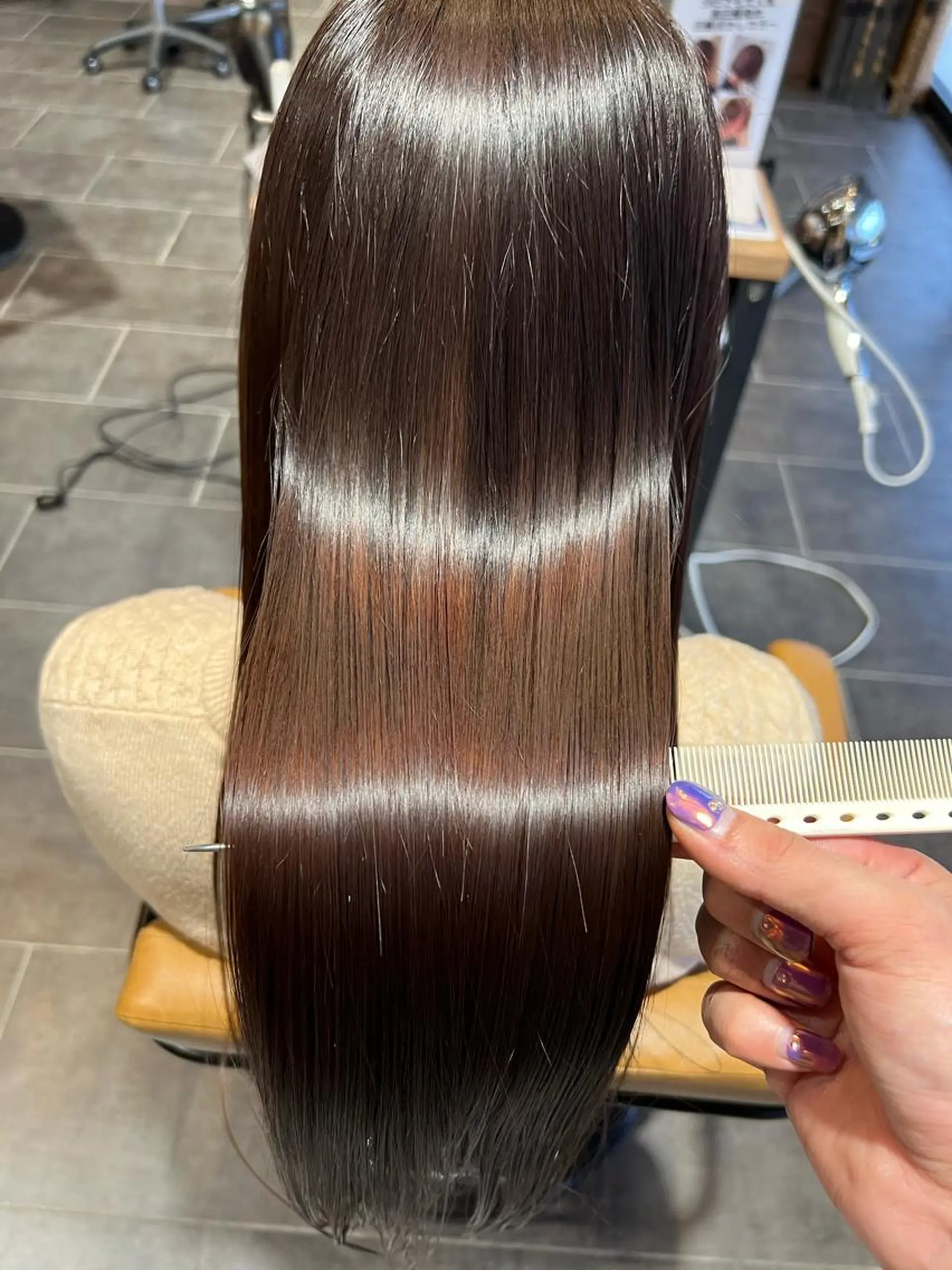 ロング カラー 髪質改善 ツヤ髪の匠 山本晃太のヘアスタイル