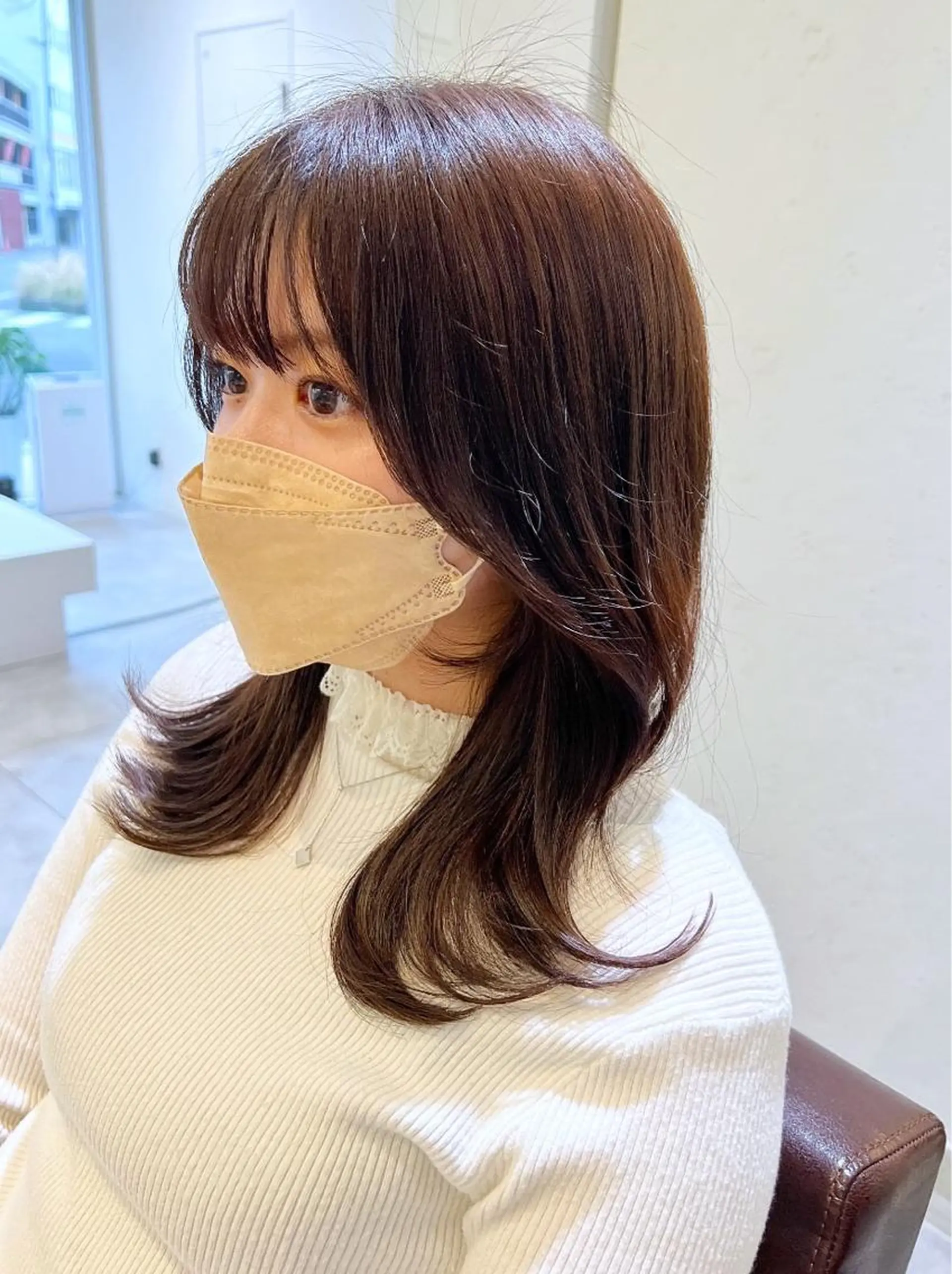セミロング カラー カット ヘアカラー 韓国ヘア×髪質改善 /yoshikaのヘアスタイル