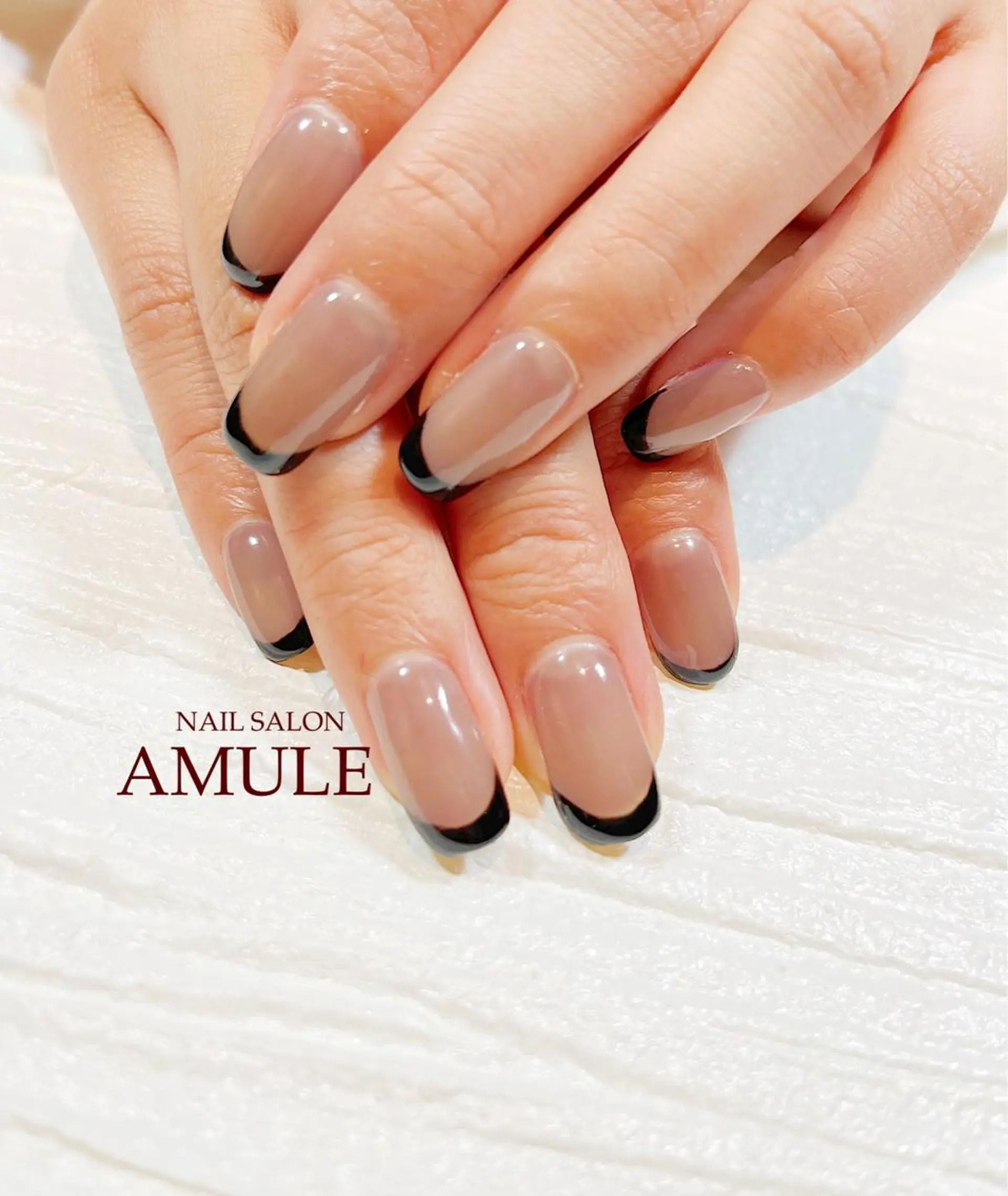 ネイル フレンチネイル ワンカラーネイル ハンドネイル NAILSALON AMULEのネイルデザイン