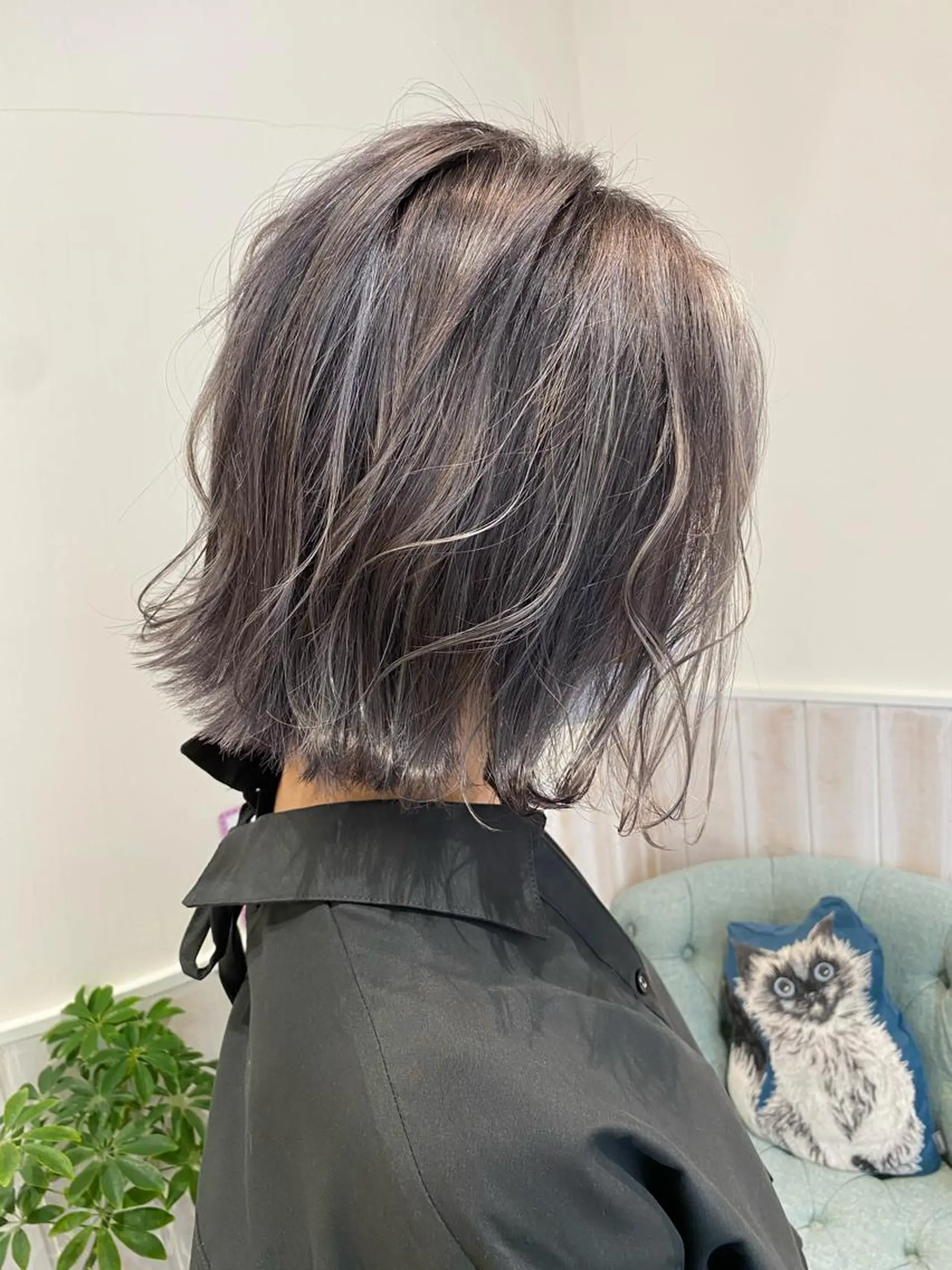ミディアム カラー カット トリートメント ✨店長 鈴木輝✨のヘアスタイル