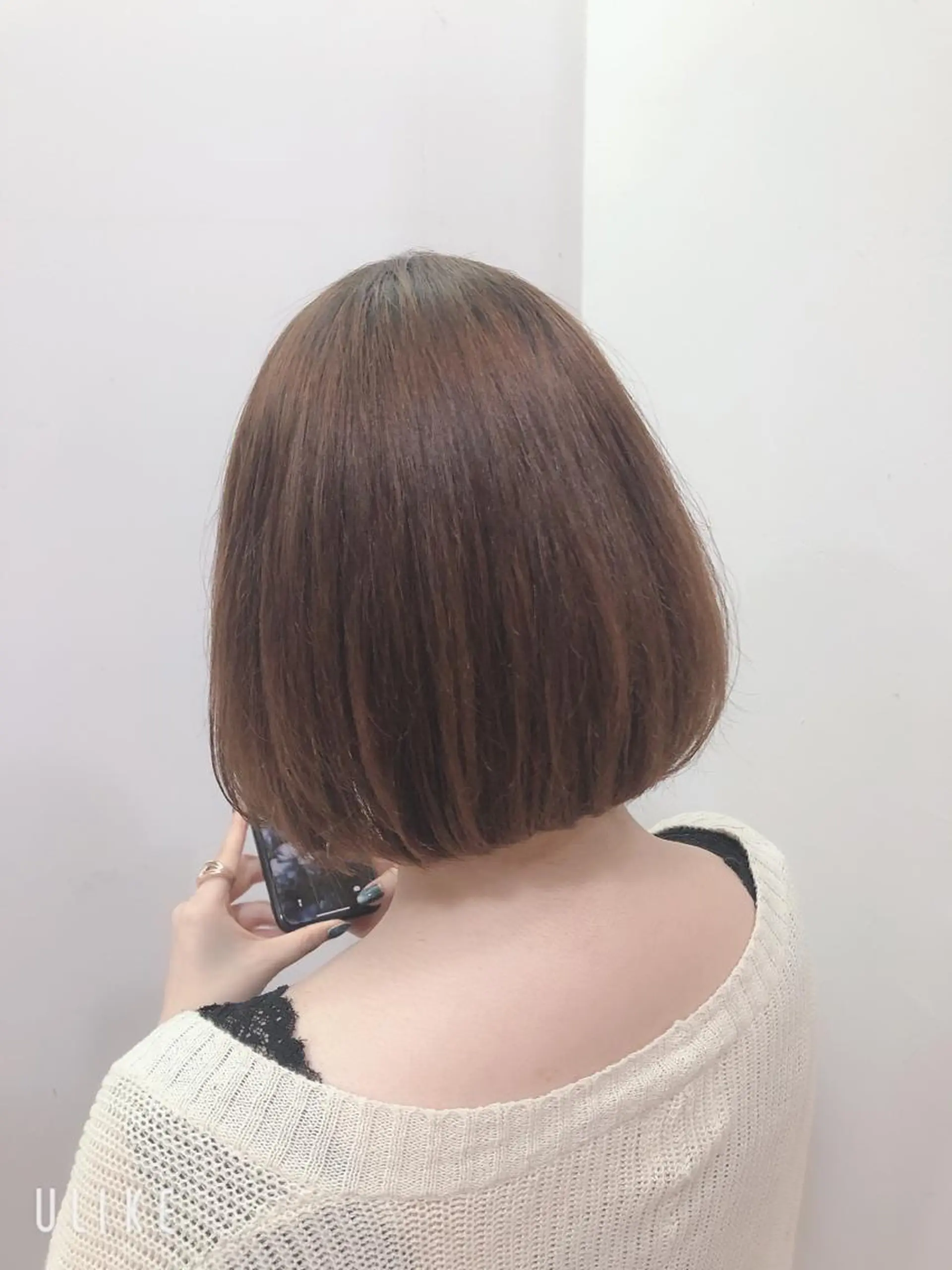 ショート パーマ ボブ 縮毛矯正 カルマ・ニュアンス パーマ　須田龍世のヘアスタイル