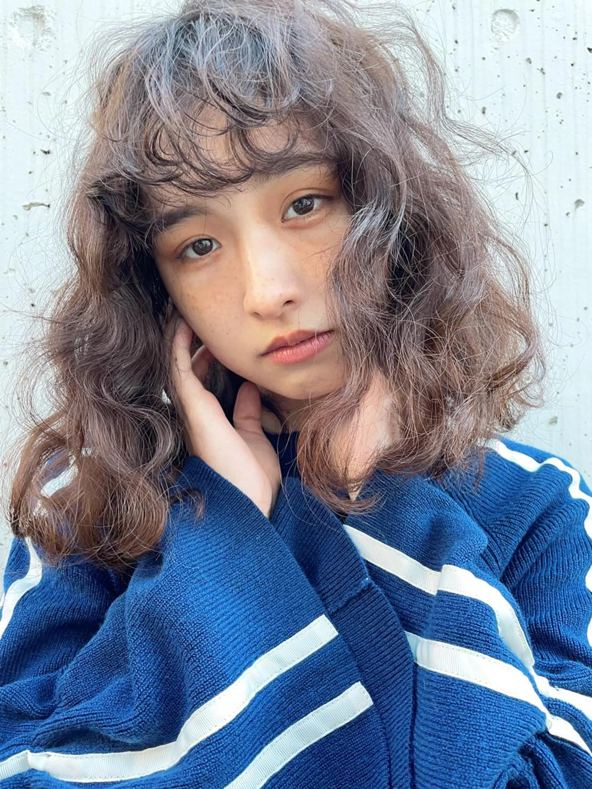 セミロング カット パーマ トリートメント 🌼U24 ヘアデザインラボのヘアスタイル