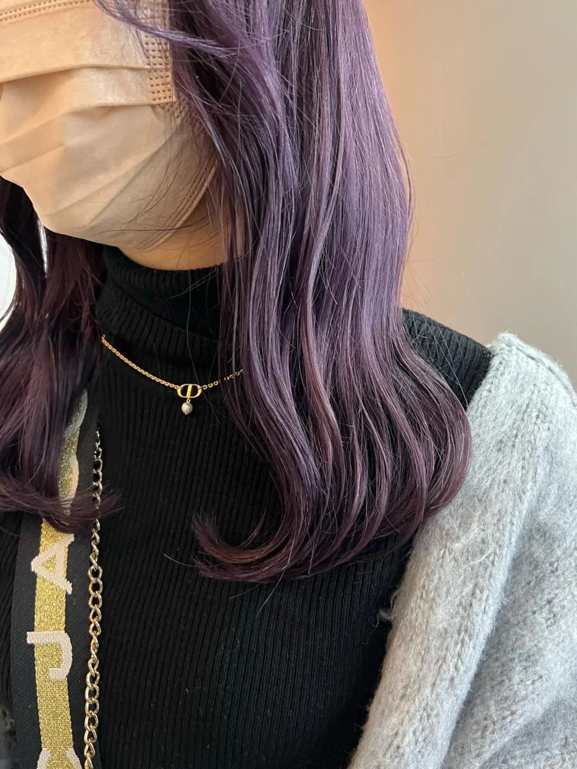 カラー ヘアカラー トリートメント 切りっぱなしボブ/ ブリーチカラー/大塚のヘアスタイル