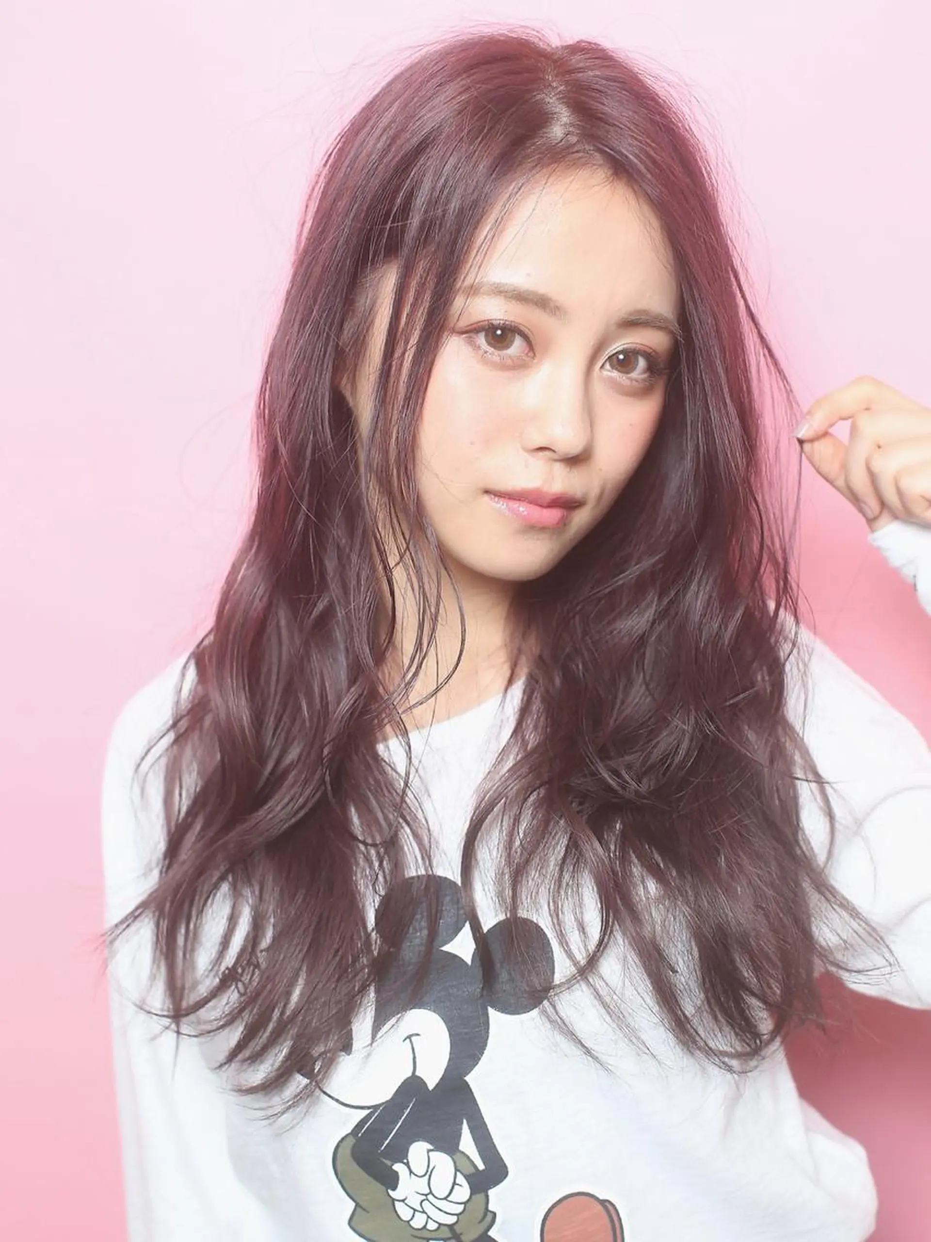 セミロング カラー アディクシーカラー バレイヤージュ グラデーションカラー グレージュ ハイライトカラー ヘアカラー marshu  梅田店所属・髪質改善 透明感×韓国風のヘアスタイル