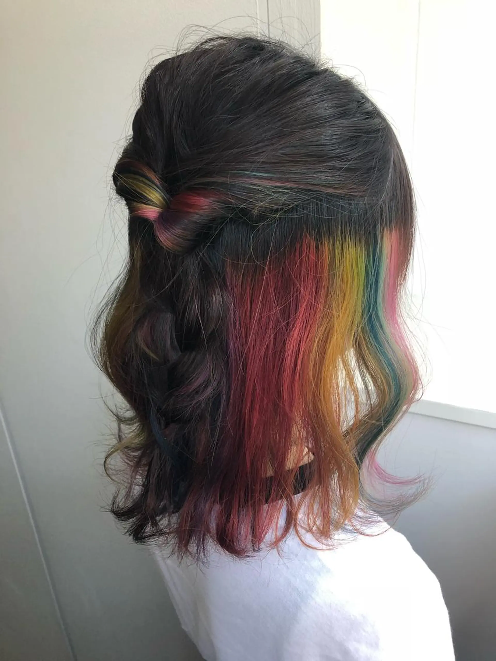 ミディアム カラー ダブルカラー インナーカラー ヘアカラー トリートメント 💠つたふうか/ 韓国/メンズヘア💠のヘアスタイル