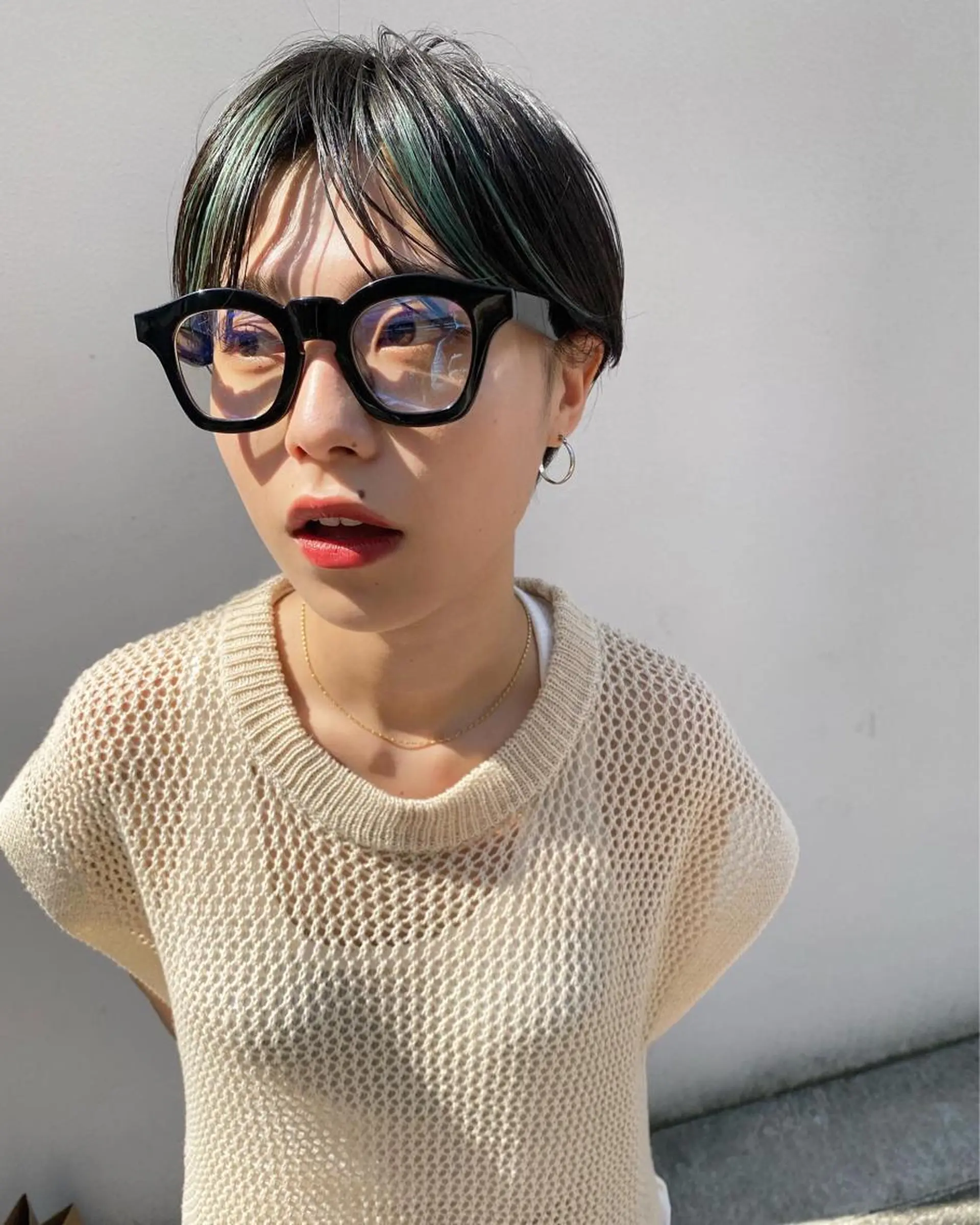 ショート カラー パーマ ヘアアレンジ メンズ キッズ ネイル マツエク・マツパ アイブロウ メンズブリーチ ブリーチ グリーン ヘアカラー トリートメント 🧼柴田 健太郎🧼のヘアスタイル