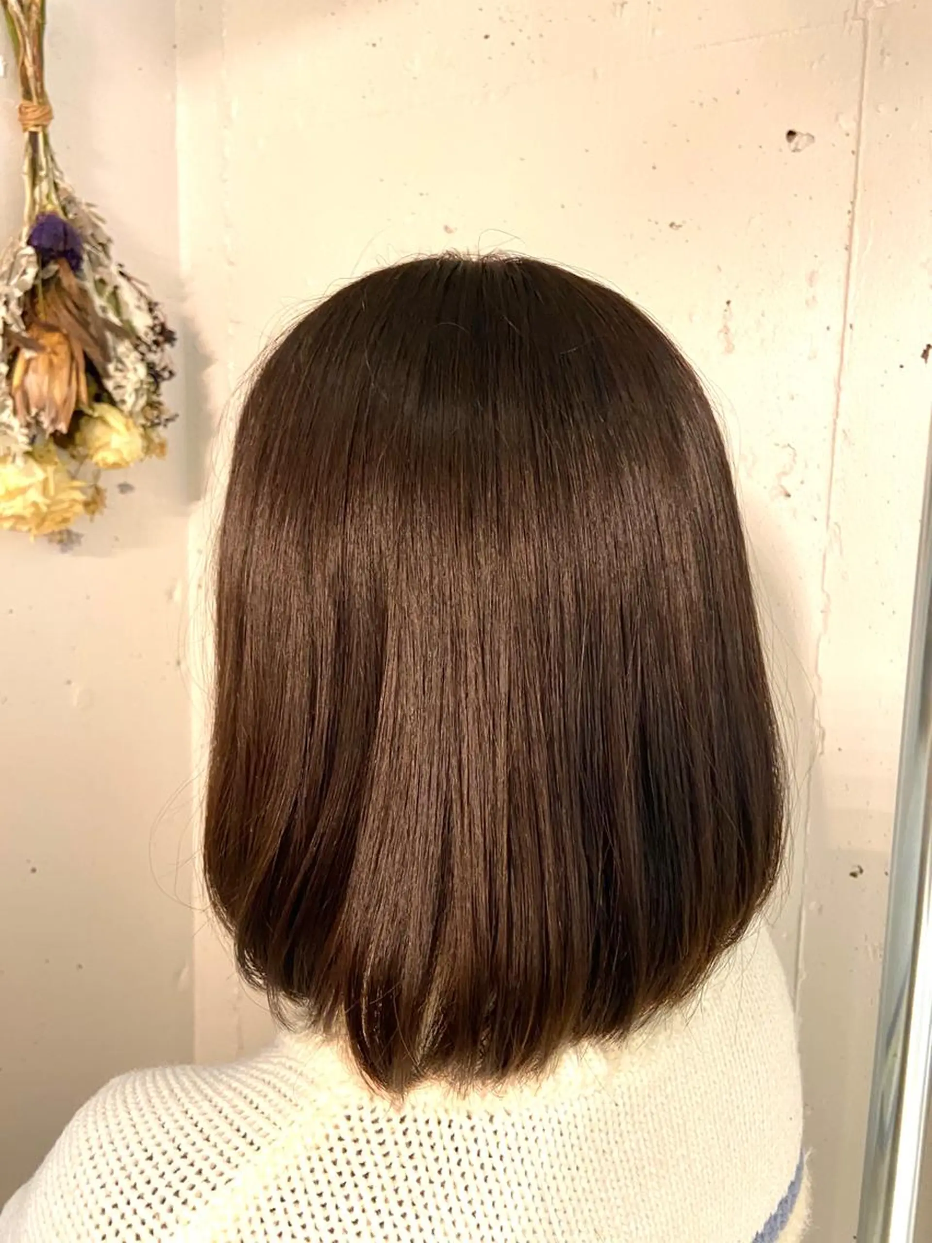 ショート パーマ ボブ 縮毛矯正 なかまみさと 🌼極上ヘッドスパのヘアスタイル