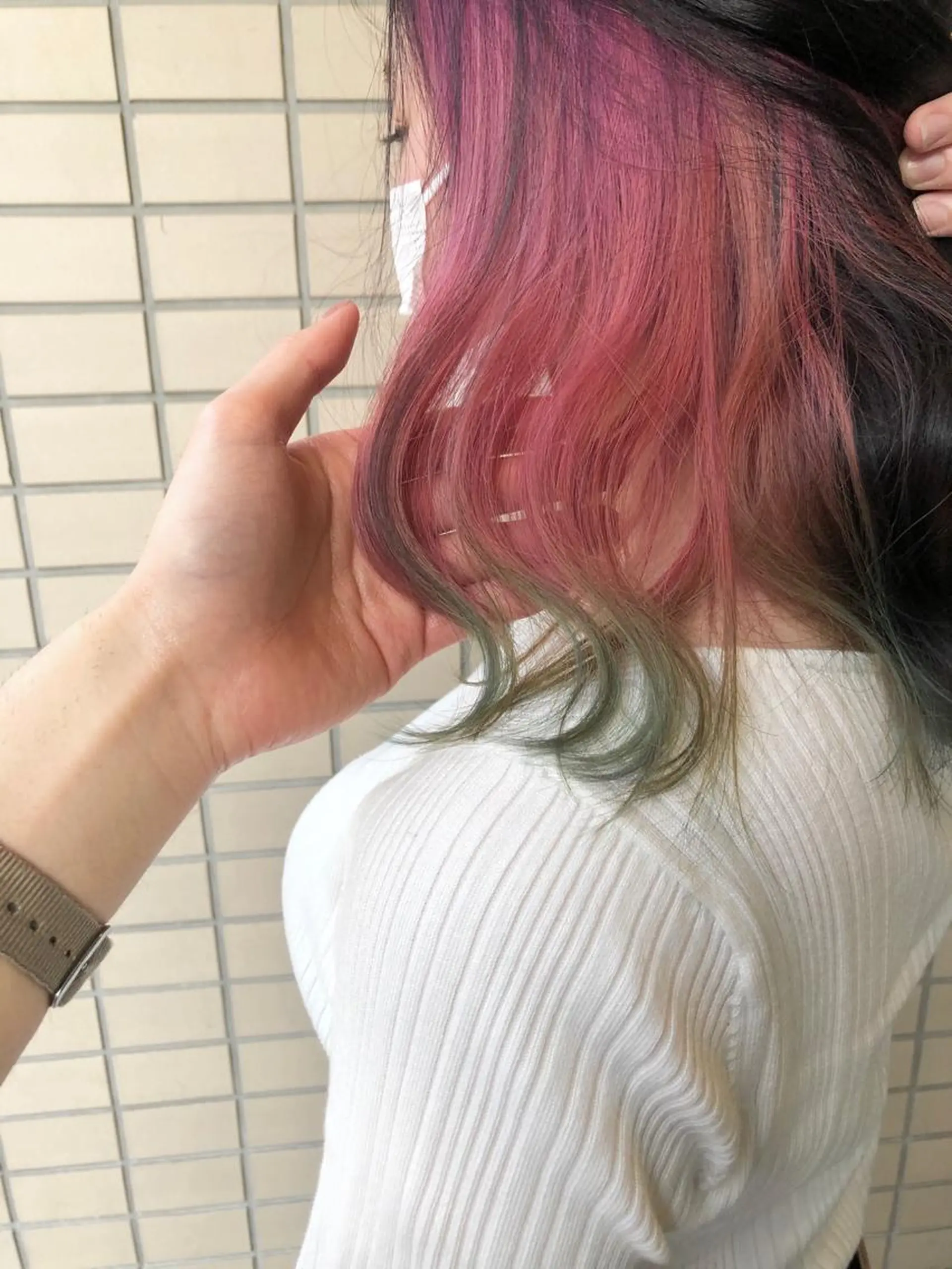 セミロング キノシタ ナオユキのヘアスタイル