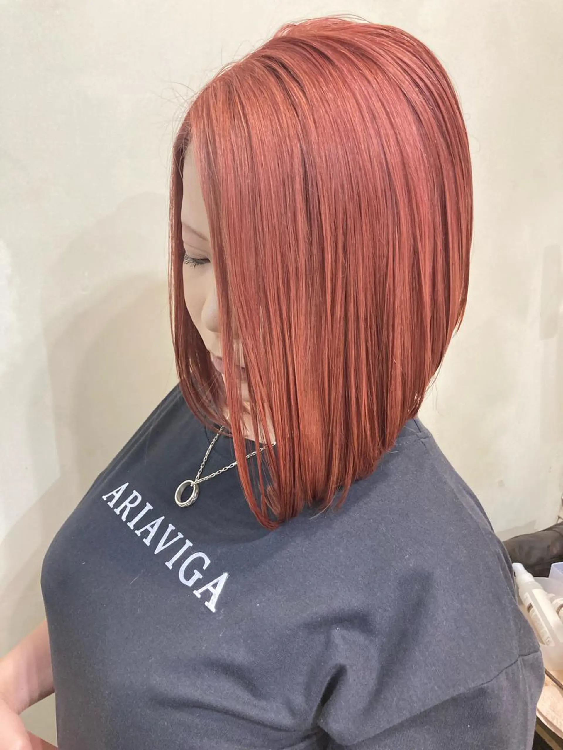 ミディアム ヘアカラー 🌈平均評価5🌈 金城リキのヘアスタイル