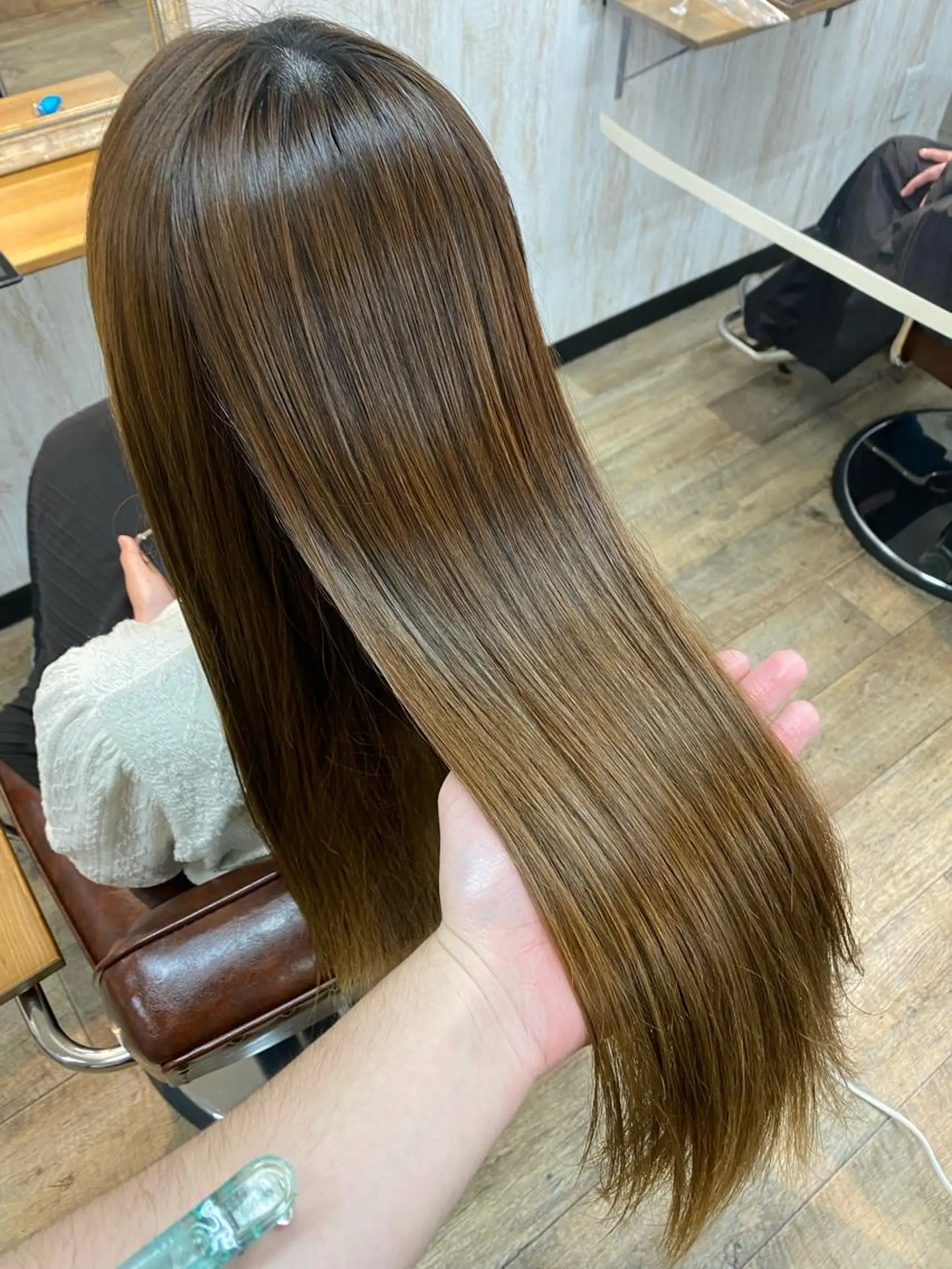 ロング カット ヘアカラー 🫧‪白髪ぼかし かとうよしき🫧のヘアスタイル