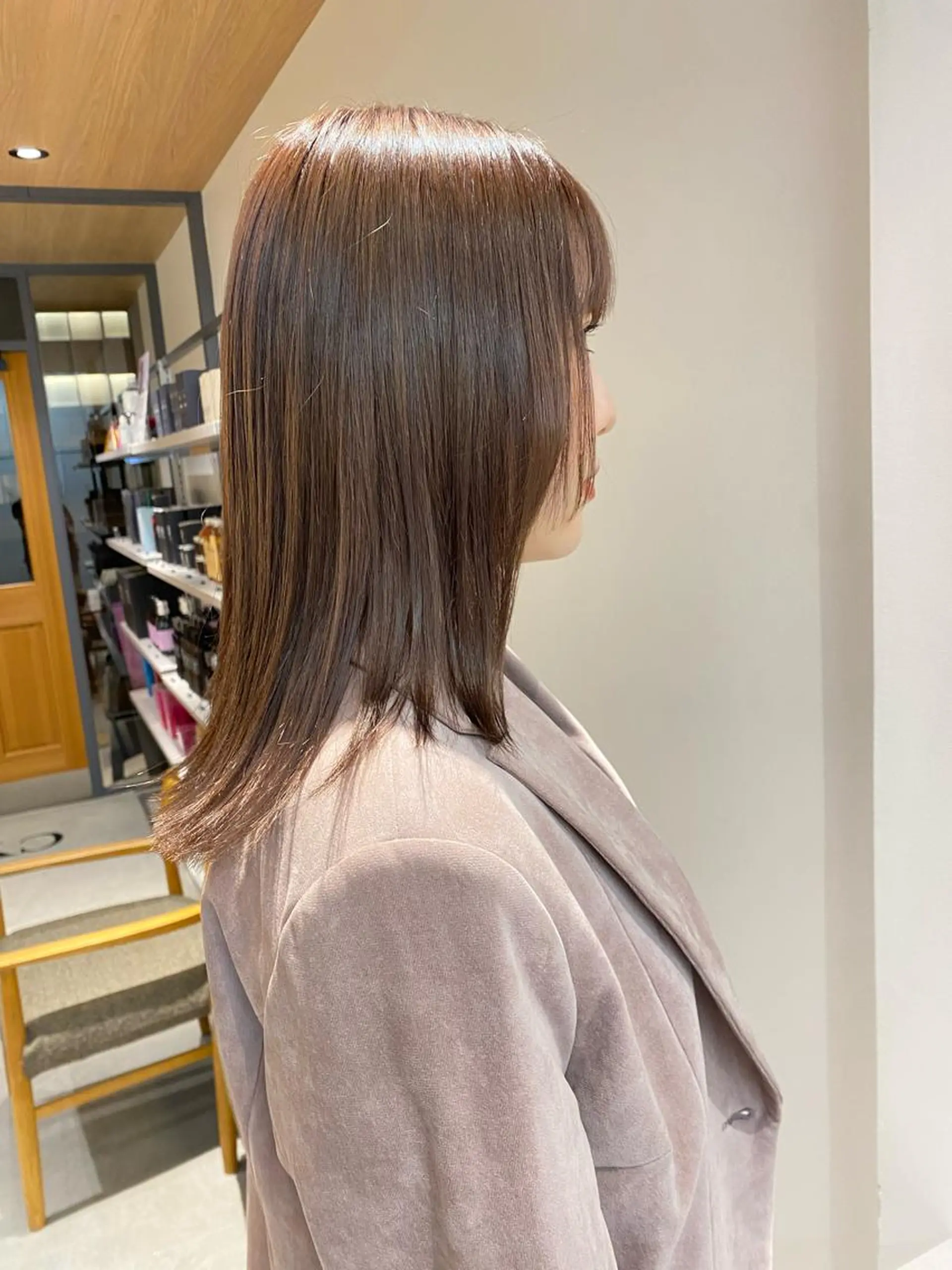 セミロング カラー 透明感カラー カット ヘアカラー トリートメント 似合わせ美髪ヘア✨ 天王寺.阿倍野🌈のヘアスタイル