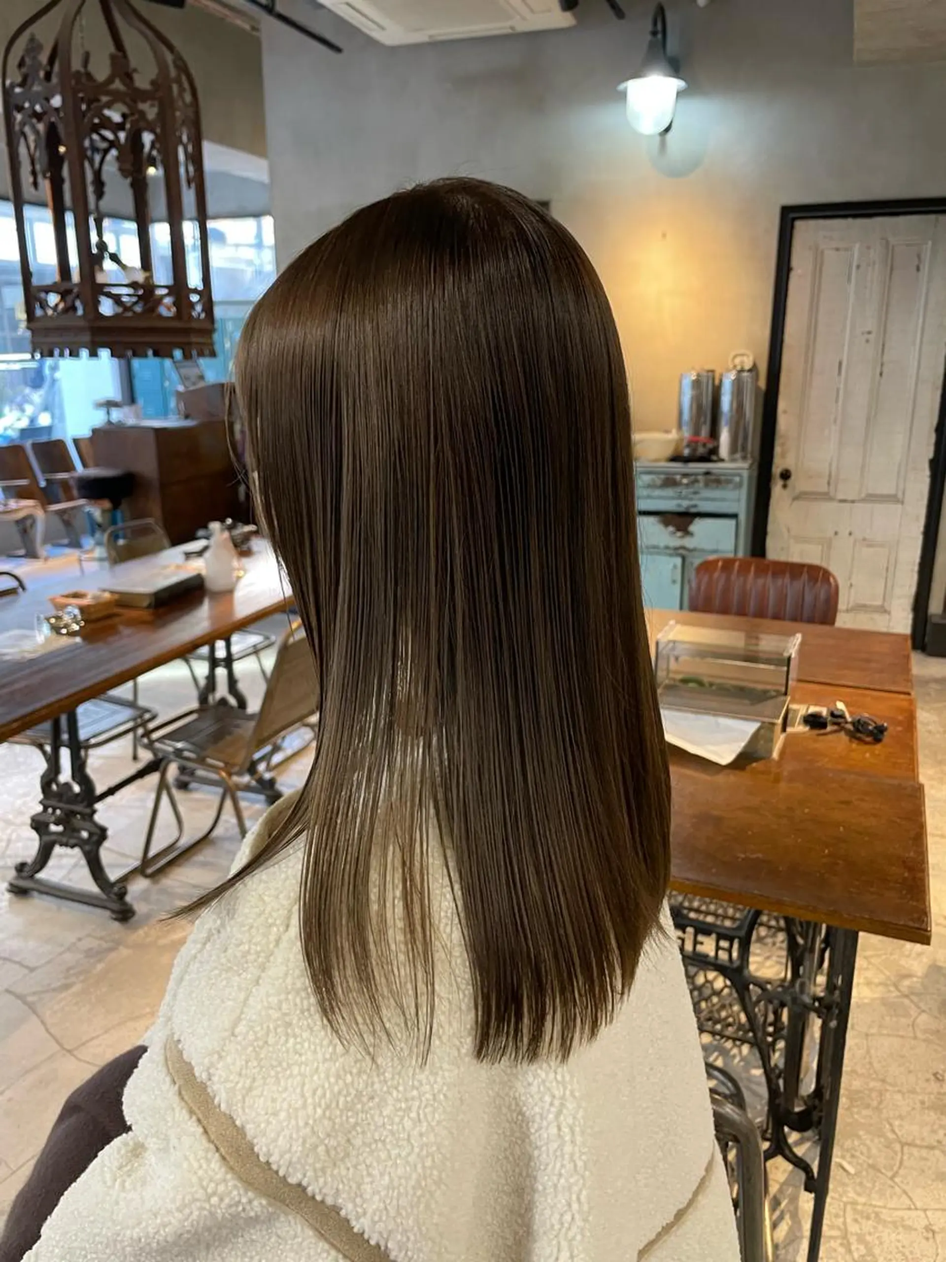 セミロング カラー ヘアアレンジ ベージュカラー オリーブベージュ ヘアカラー トリートメント ヘッドスパ ヘアセット 🌿艶髪・透明感🌿 TATSUKIのヘアスタイル