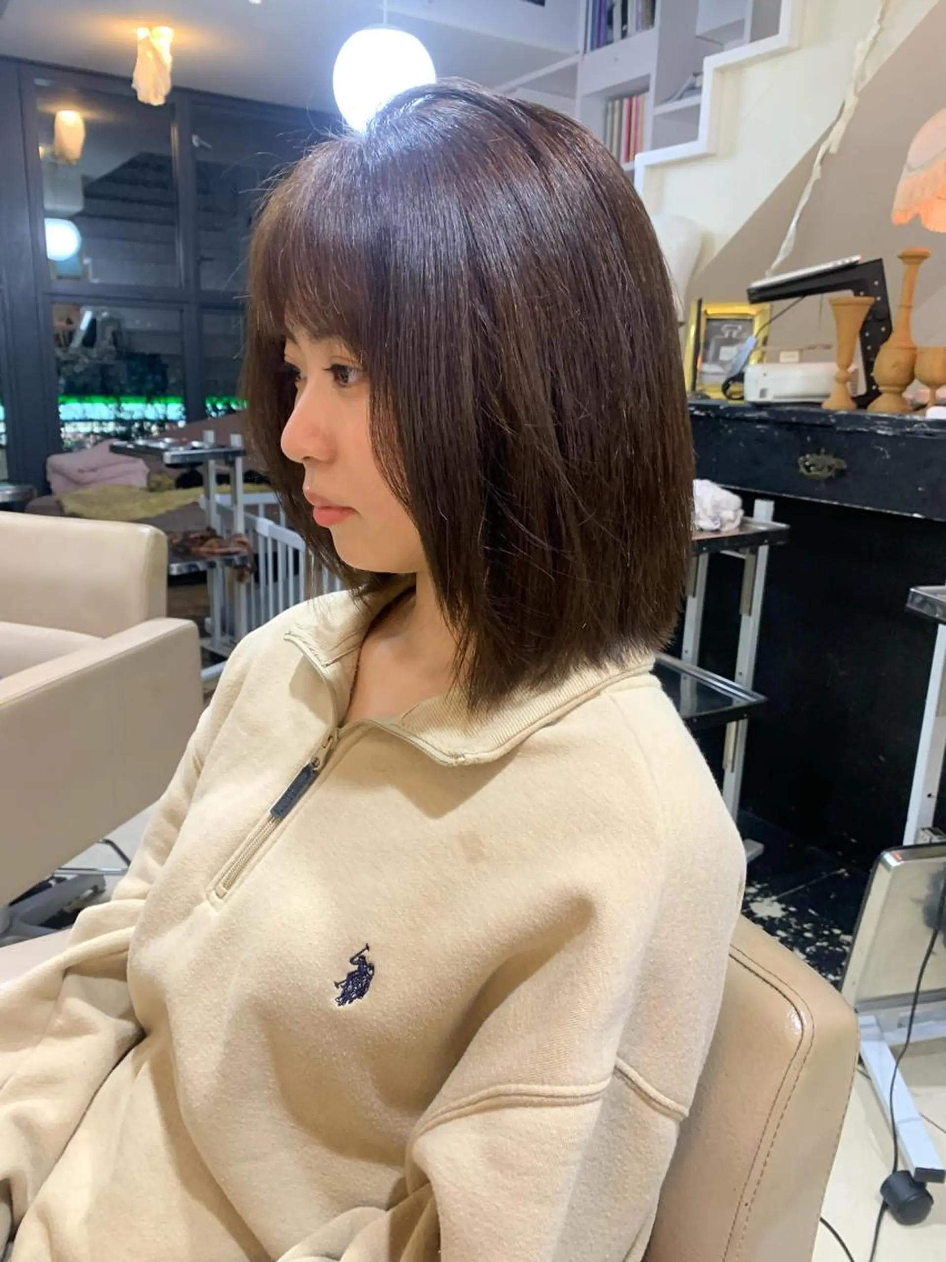 ミディアム カラー ヘアカラー トリートメント 早川 豪のヘアスタイル