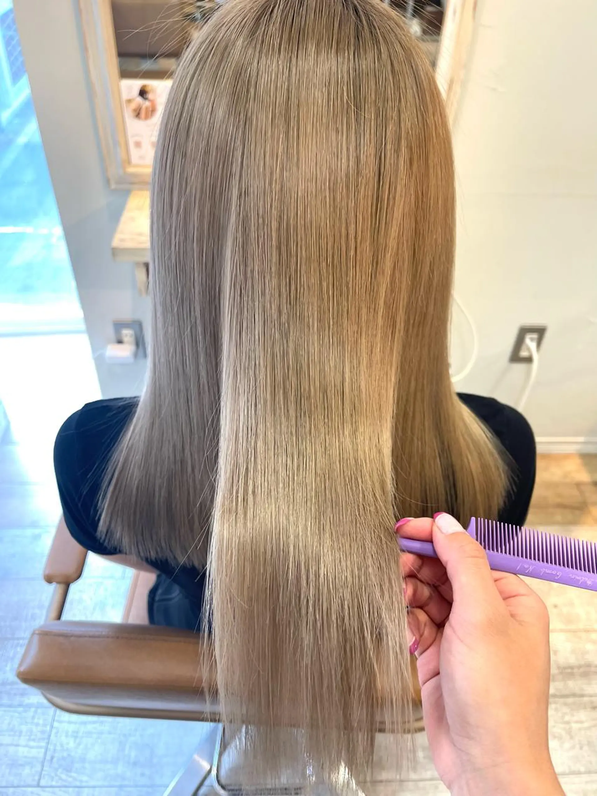 セミロング カラー Zina博多筑紫口_ aikaのヘアスタイル