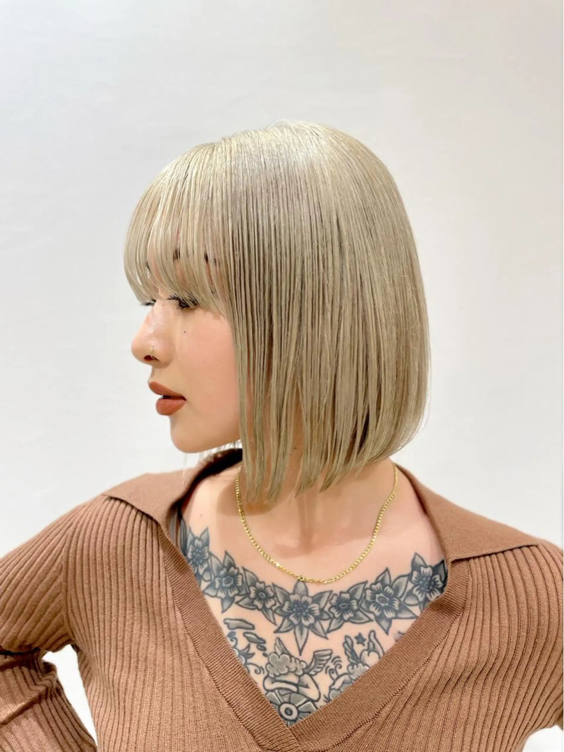 ショート カラー ハイトーンカラー ボブ 🌹古川暁 髪質改善縮毛矯正🌹のヘアスタイル