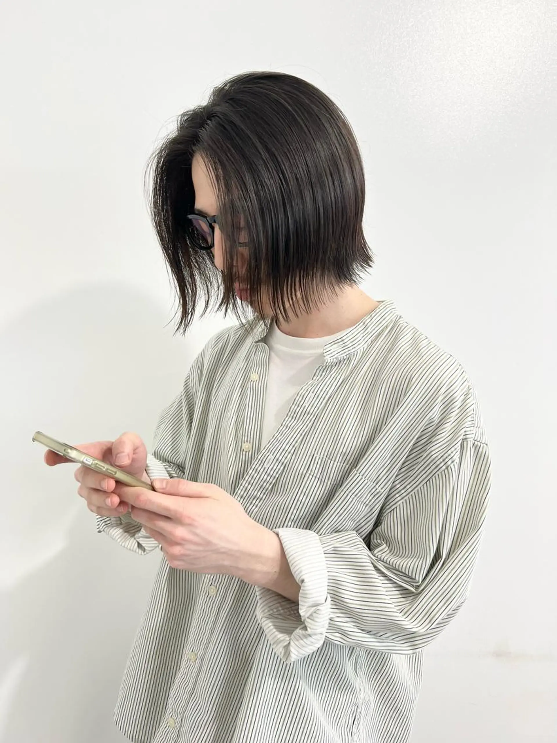 セミロング メンズ カット ヘアカラー 🥃ベージュ/ ボブ🥃Yujiroのヘアスタイル