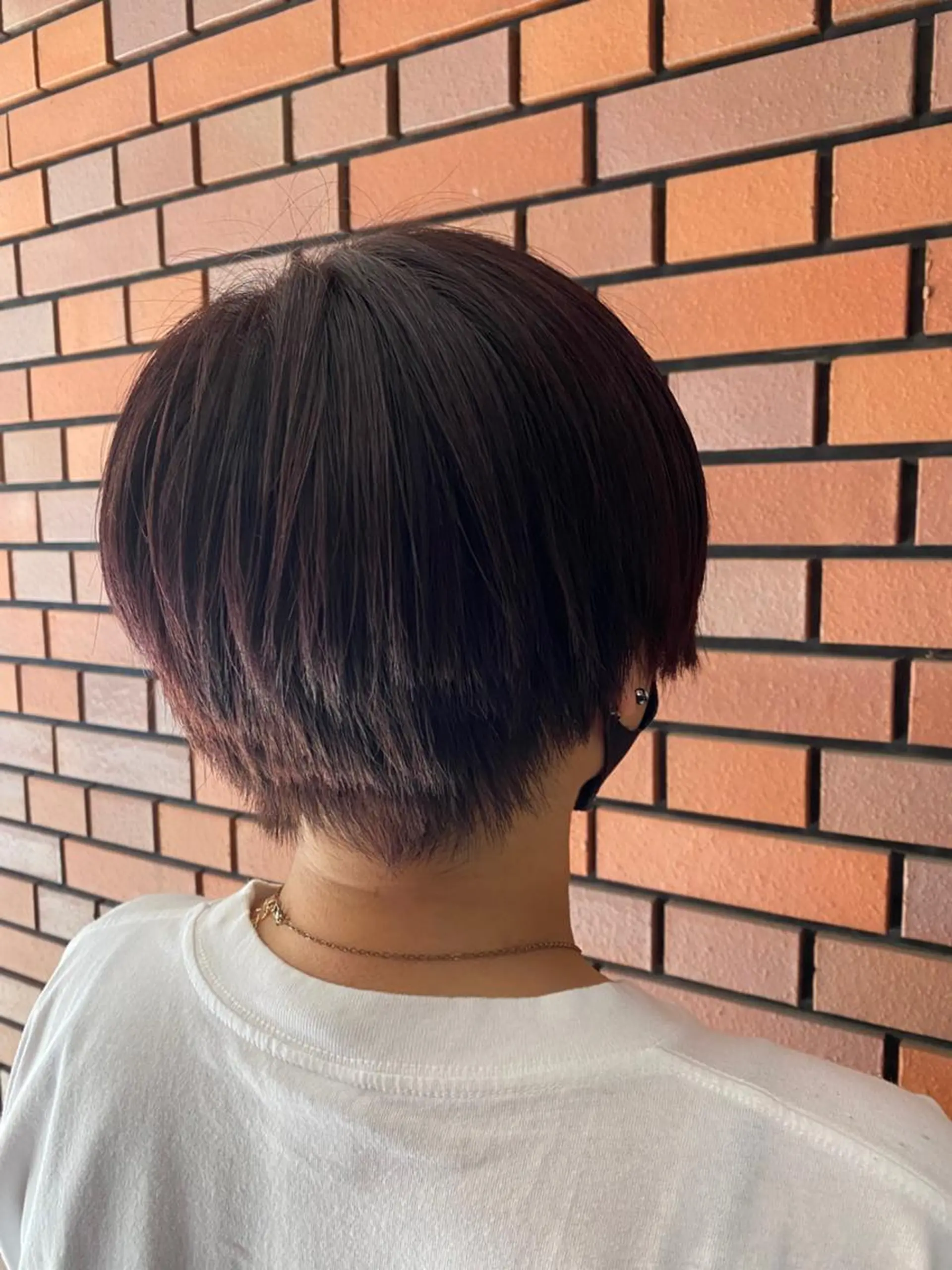 ショート カラー ブリーチ ショートヘア 縮毛矯正 トリートメント カット ヘアカラー トリートメント エイトウメダ 店長　稲尾友則のヘアスタイル