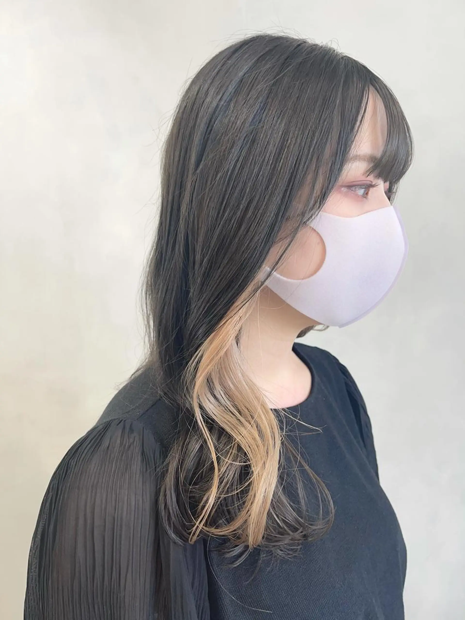 セミロング カラー ベージュカラー インナーカラー カット ヘアカラー トリートメント 🦋レイヤーカット ミドリカワ🦋のヘアスタイル