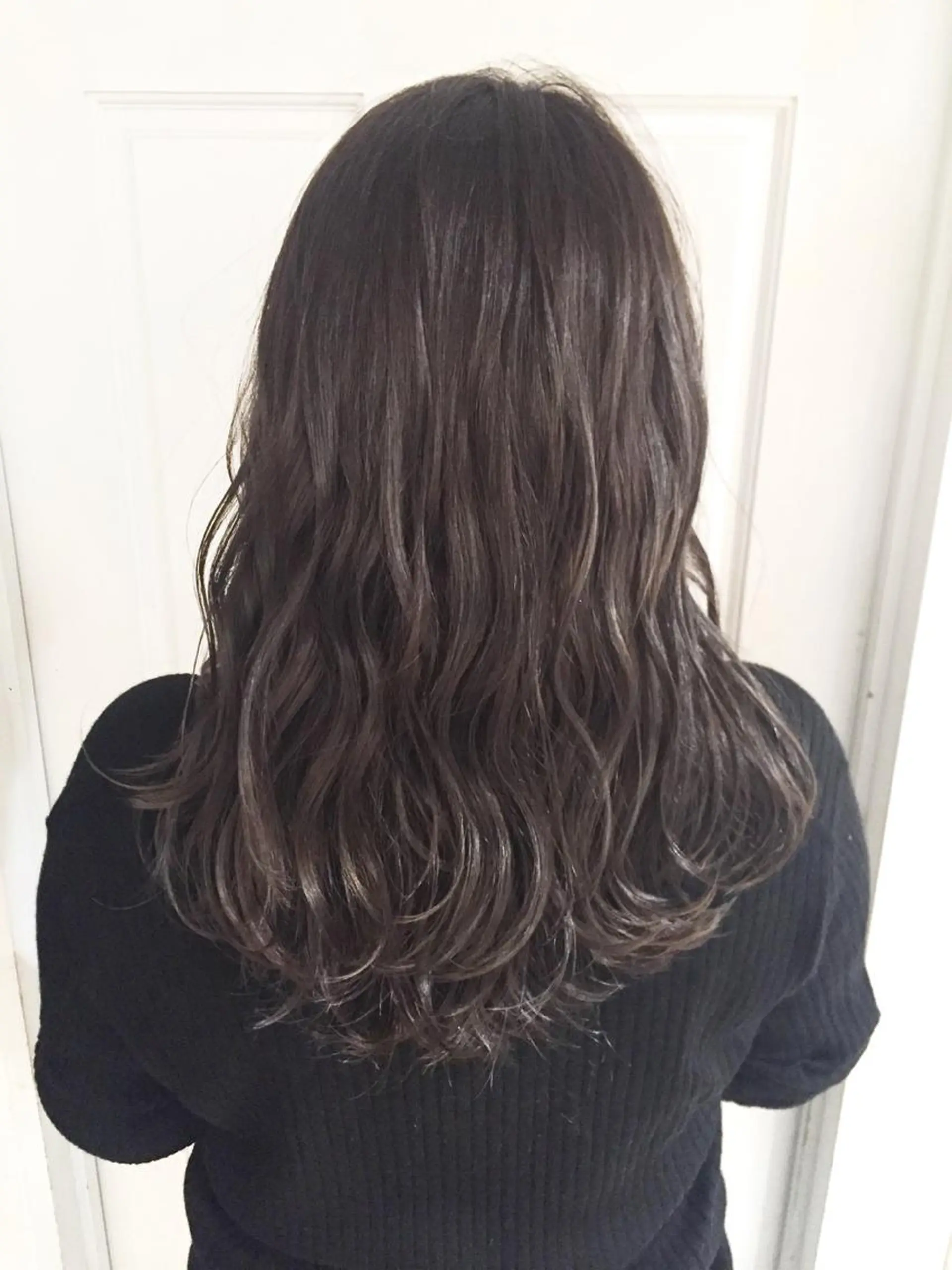 セミロング カラー アッシュ ヘアカラー トリートメント 🌟透明感カラー🤍 🩵🌟金子直美🧸のヘアスタイル