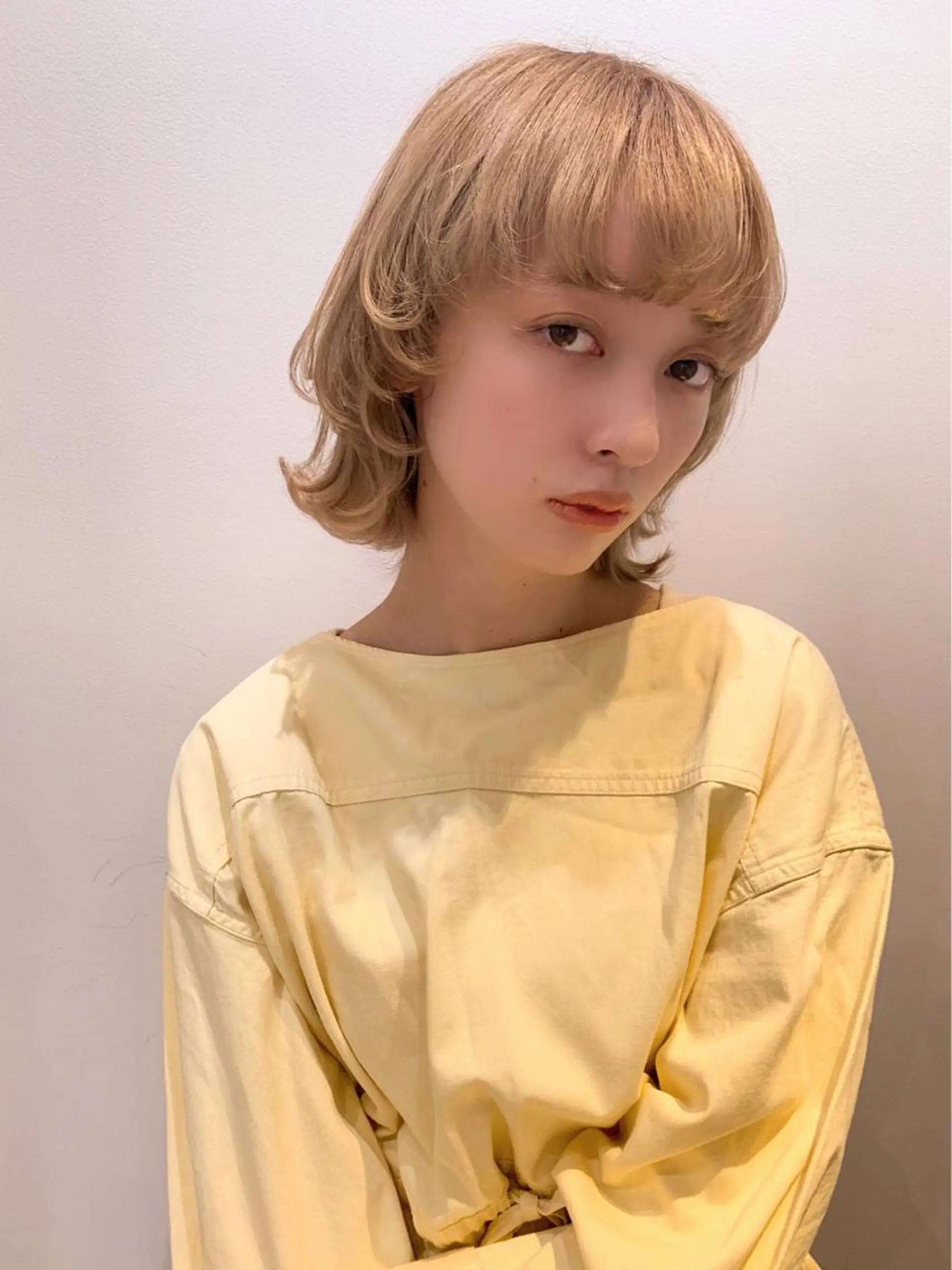 ミディアム GO TODAY  SHAIR SALON 梅田NU茶屋町店所属・田中成美/レイヤー カット/透明感カラーのヘアスタイル