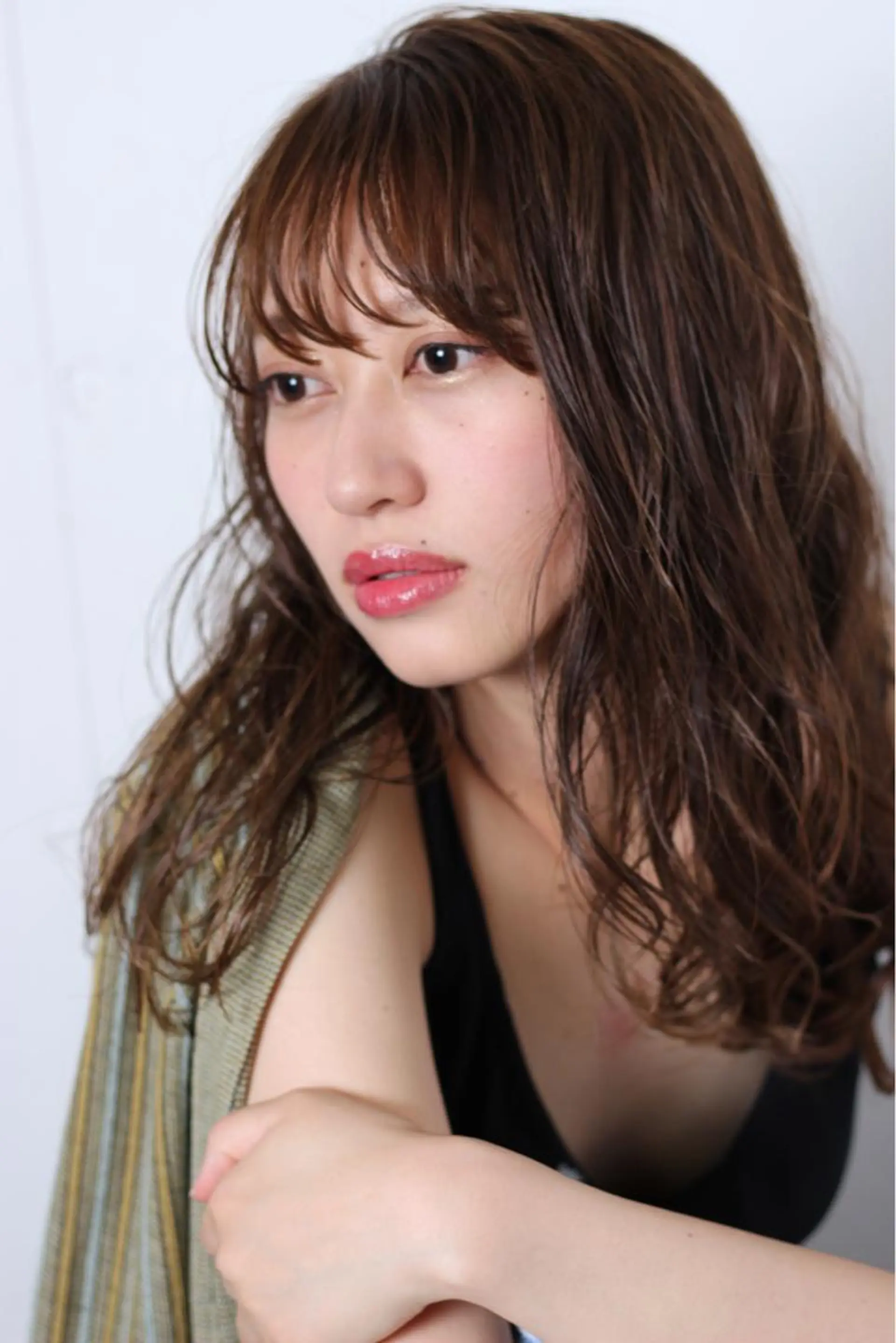 セミロング カラー フリーランスヘアスタイリスト所属・NAKA MURAのヘアスタイル