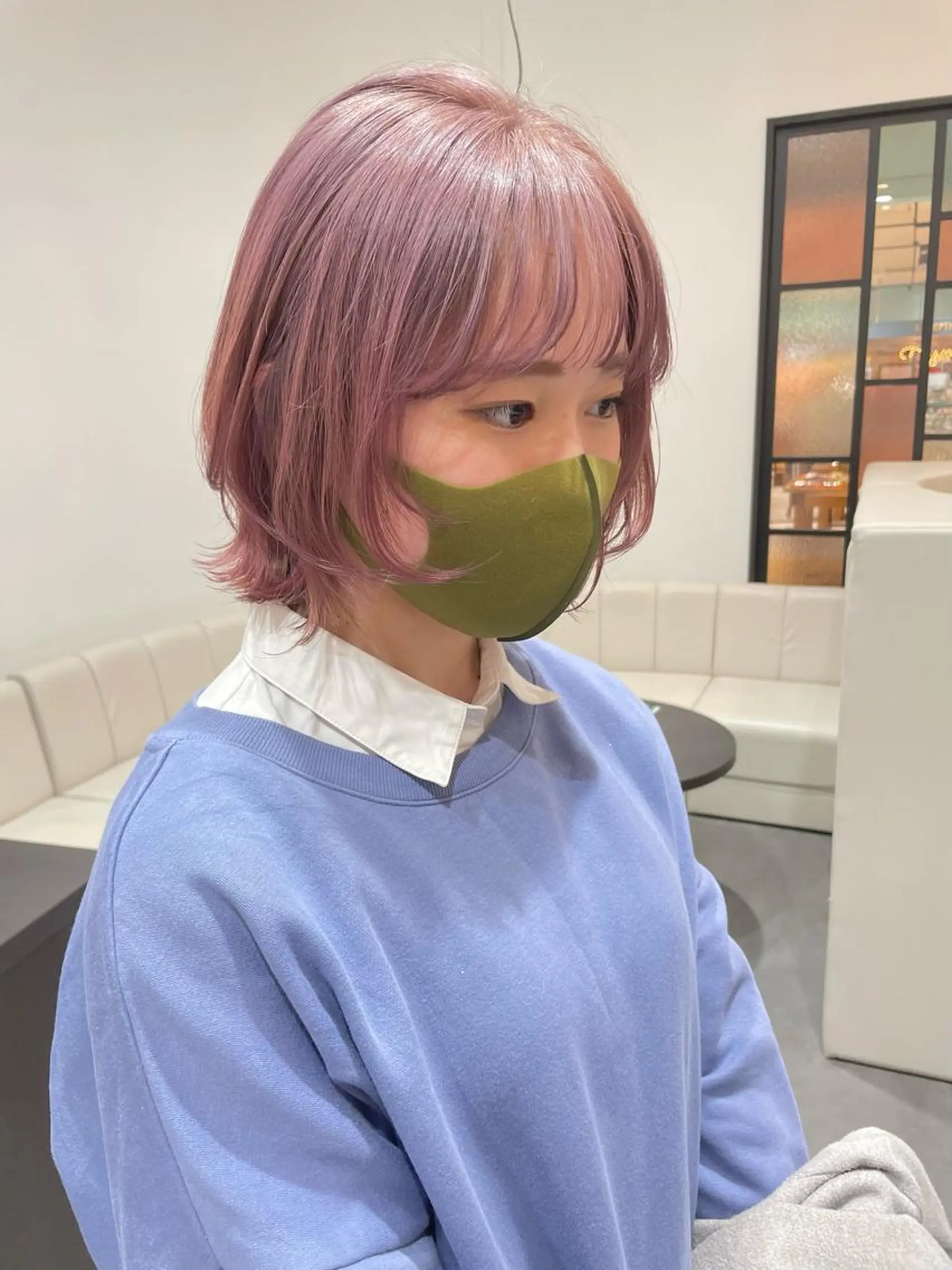 ショート カラー ヘアアレンジ ヘアカラー トリートメント 小倉 愛里のヘアスタイル