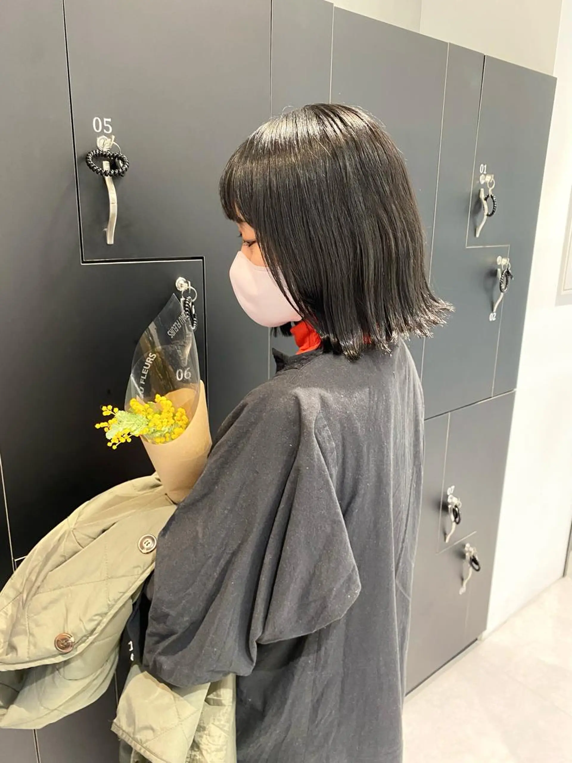 ショート カラー パーマ ヘアアレンジ メンズ キッズ ネイル マツエク・マツパ アイブロウ 髪質改善水素TR× レイヤーカット/熊澤のヘアスタイル