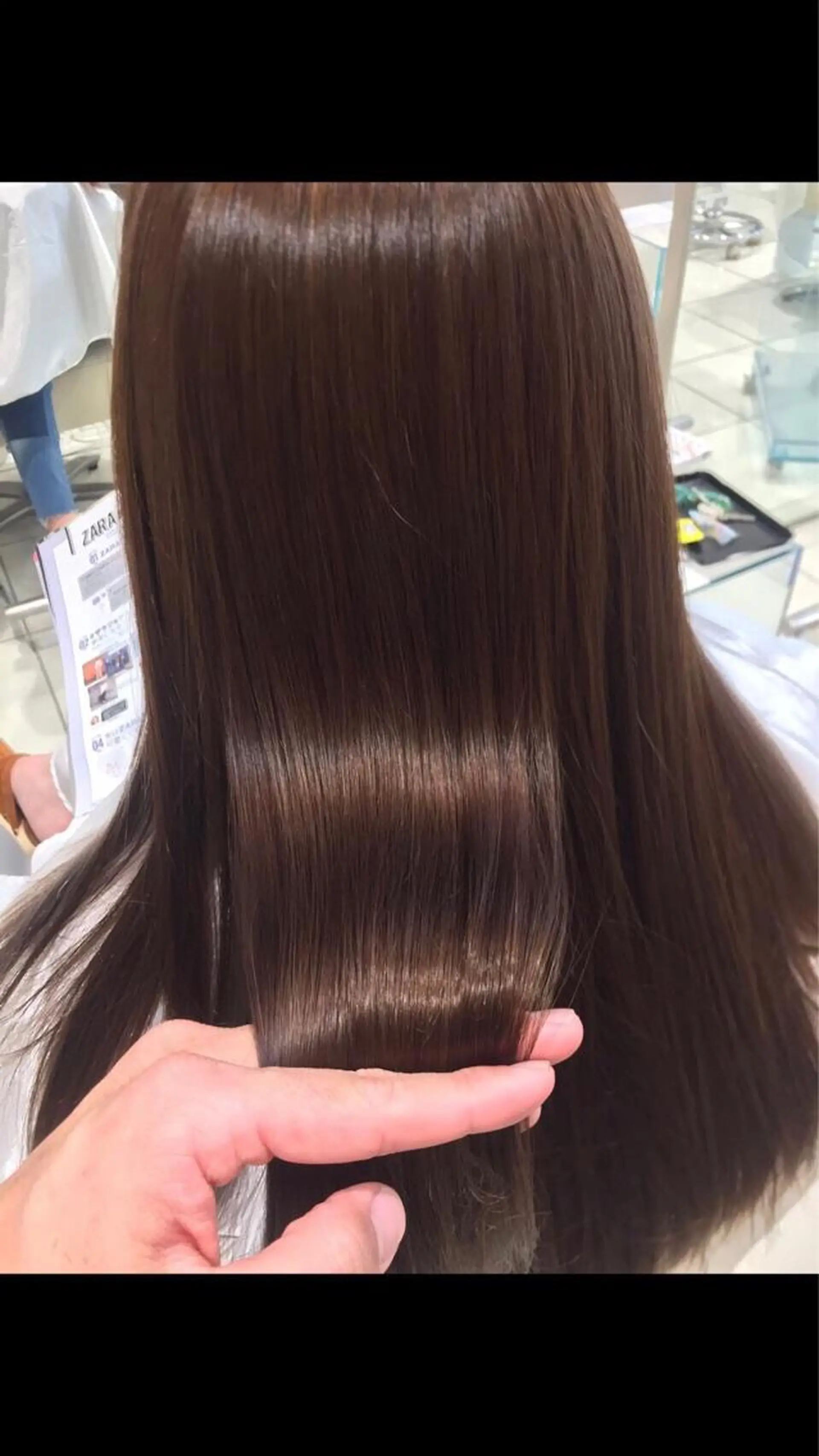 ロング カラー カット 縮毛矯正 トリートメント 黒川 司のヘアスタイル