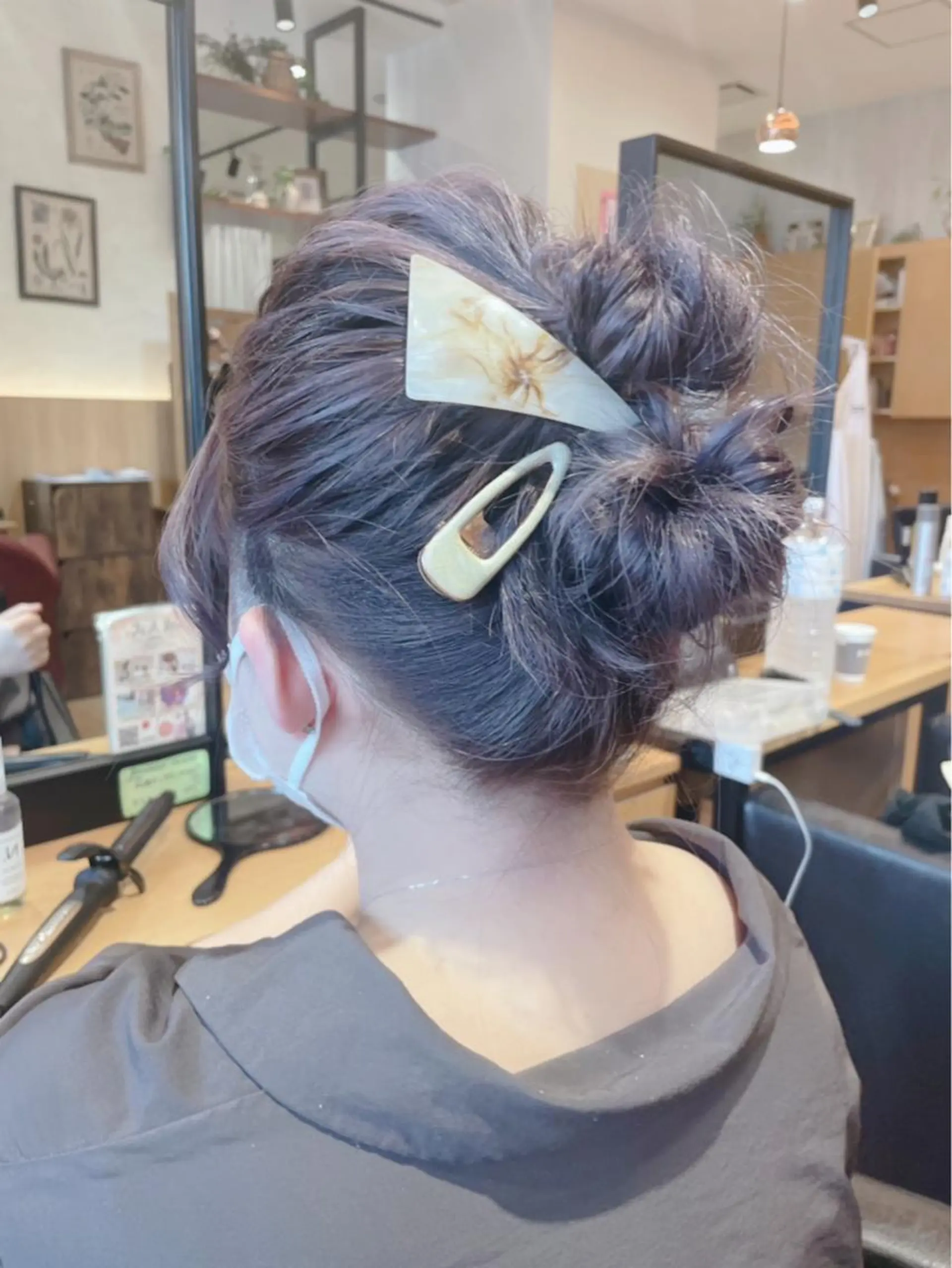 ミディアム ヘアアレンジ WE RULE 札幌店 【ウィールール 札幌店】所属・✨️大人ショート 髙橋朋花のヘアスタイル
