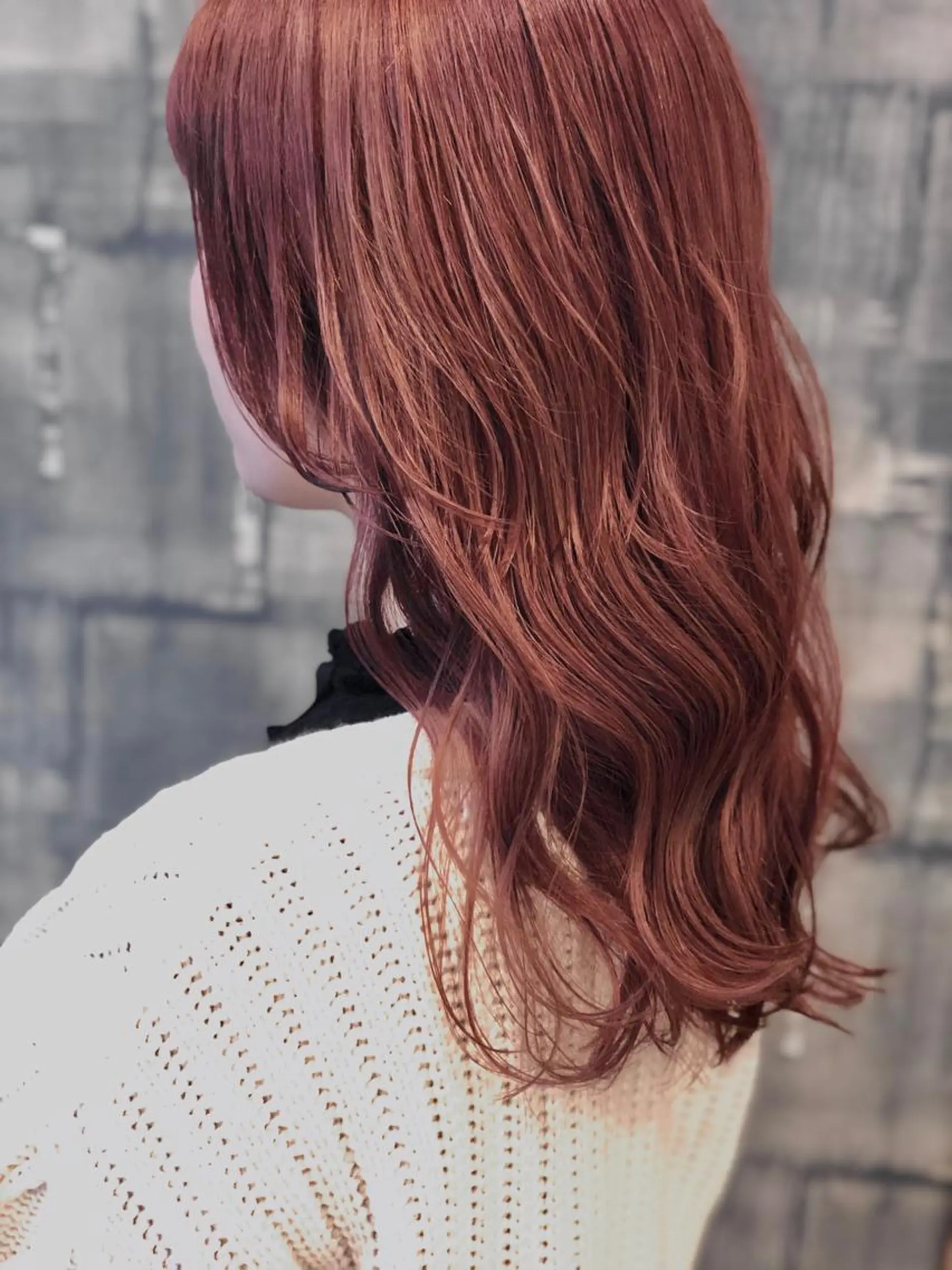 ロング カラー アディクシーカラー ベージュカラー ピンクカラー ピンクベージュ ヘアカラー トリートメント hair  design  ALBERO所属・日高 香織のヘアスタイル