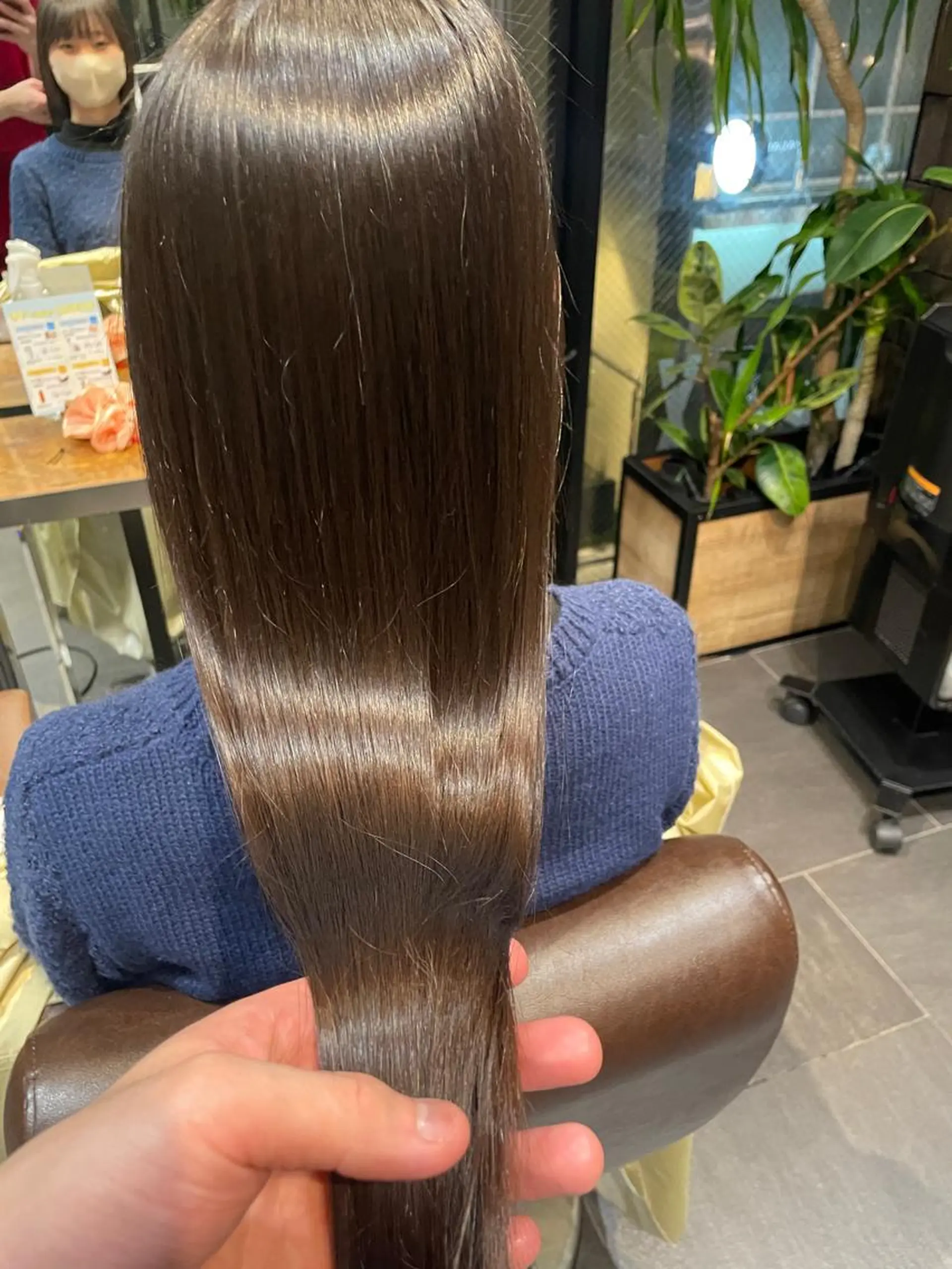 ロング トリートメント ブリーチ&縮毛矯正 🧸tomoki🧸のヘアスタイル