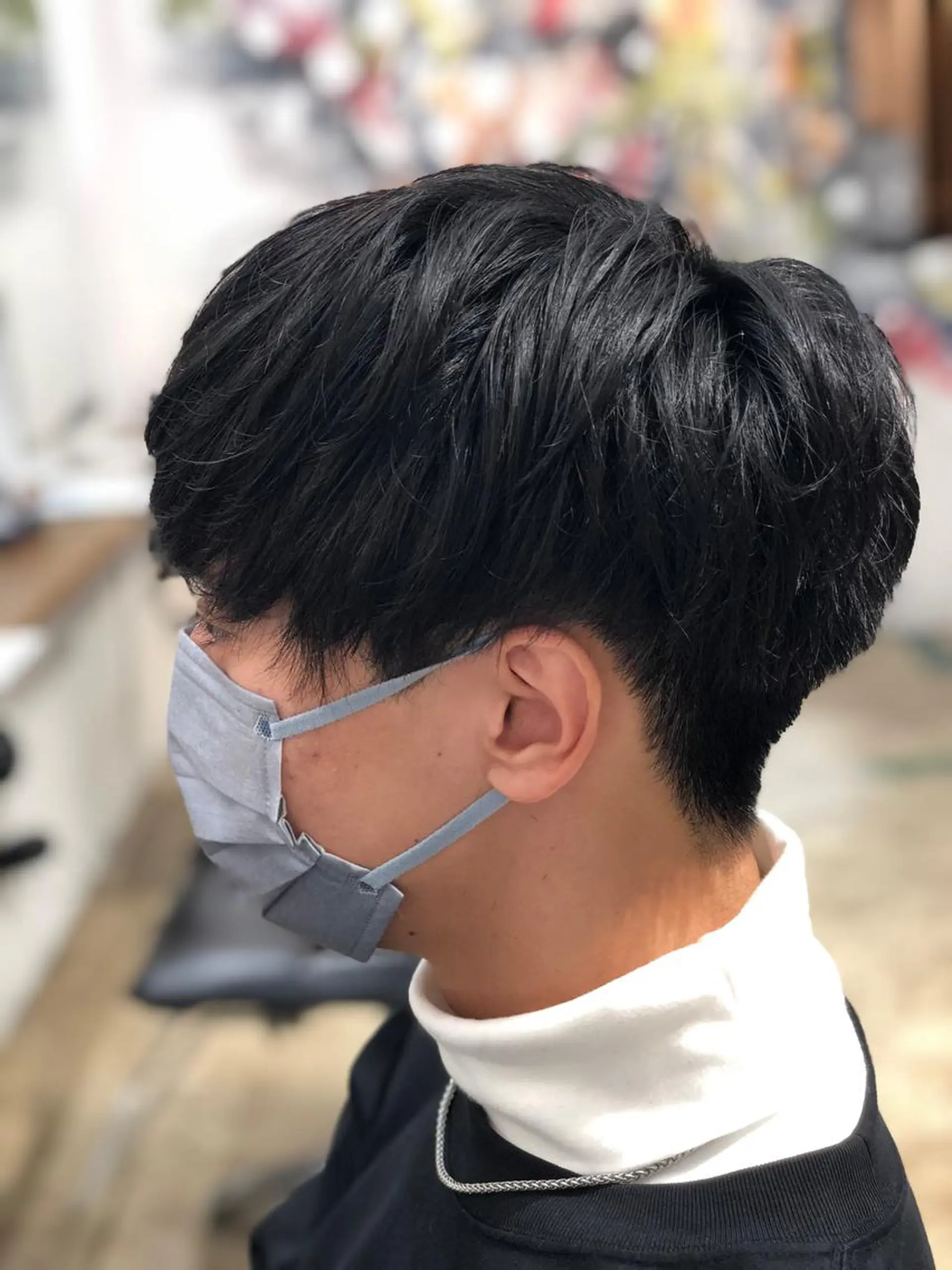 ショート メンズ センターパート メンズ韓国風 マッシュ 韓国風ヘア メンズ特化/パーマ /フェード/洋輔のヘアスタイル